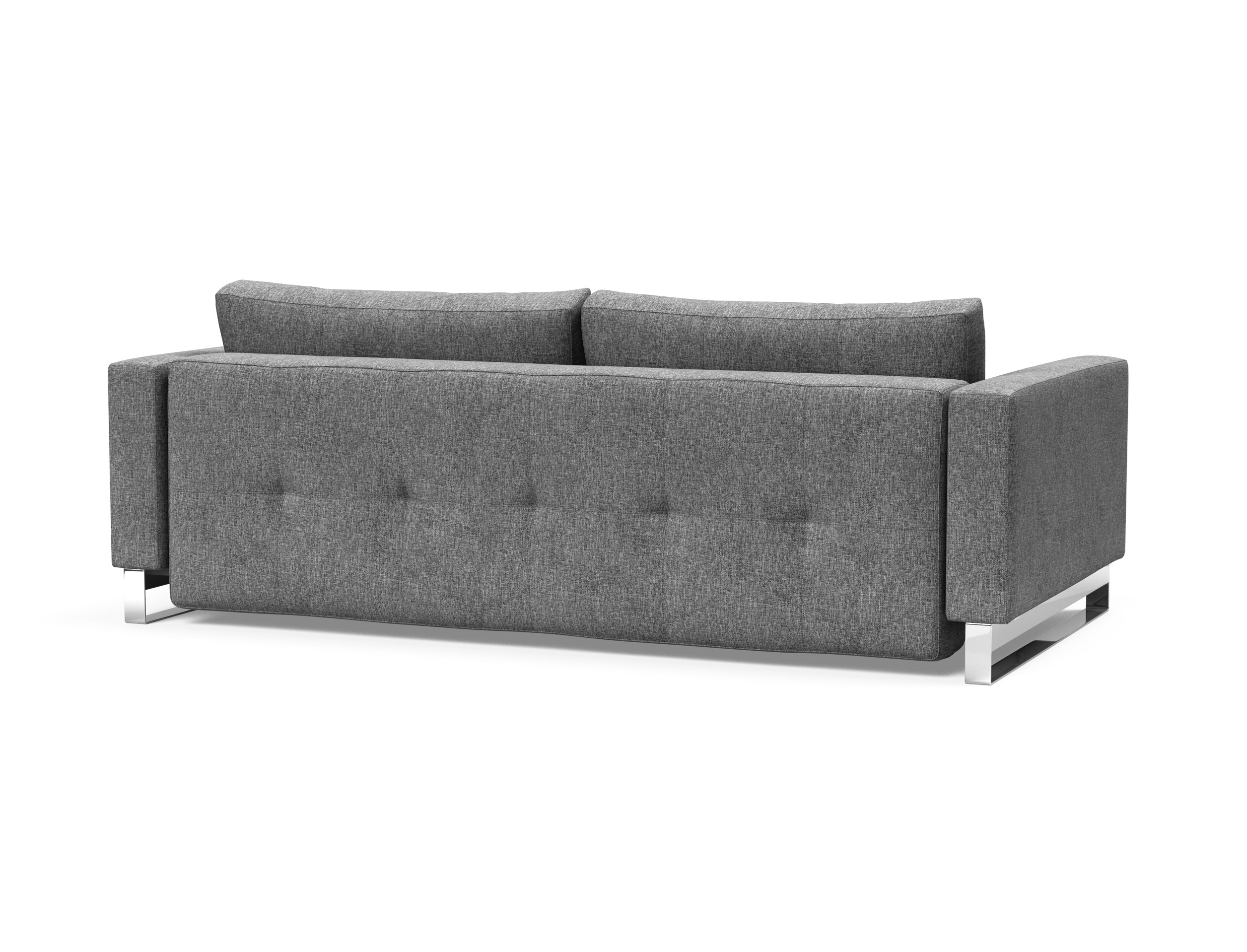 Cassius Deluxe Excess Lounger Fabric Sofa Bed w/Chrome Legs