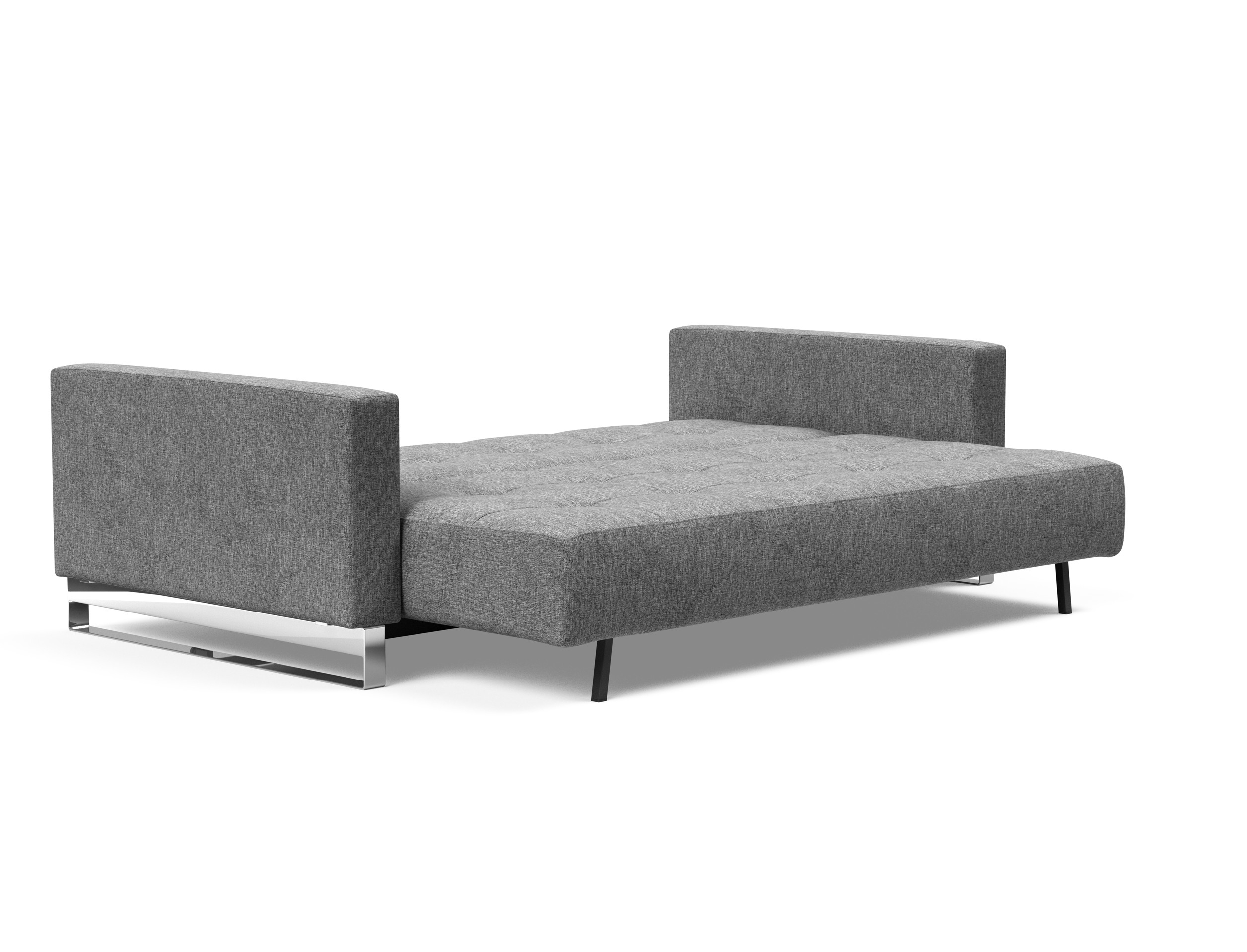 Cassius Deluxe Excess Lounger Fabric Sofa Bed w/Chrome Legs