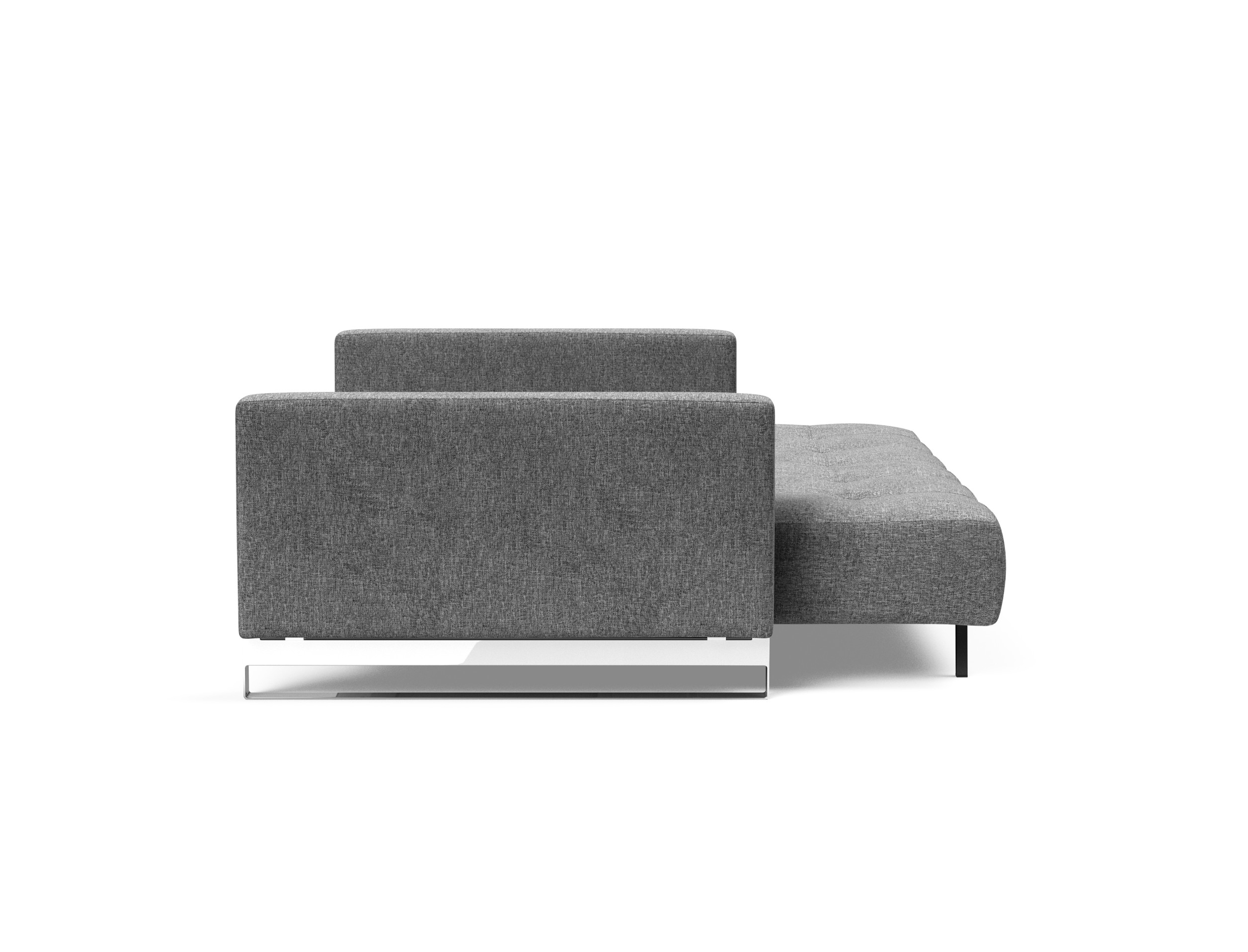 Cassius Deluxe Excess Lounger Fabric Sofa Bed w/Chrome Legs