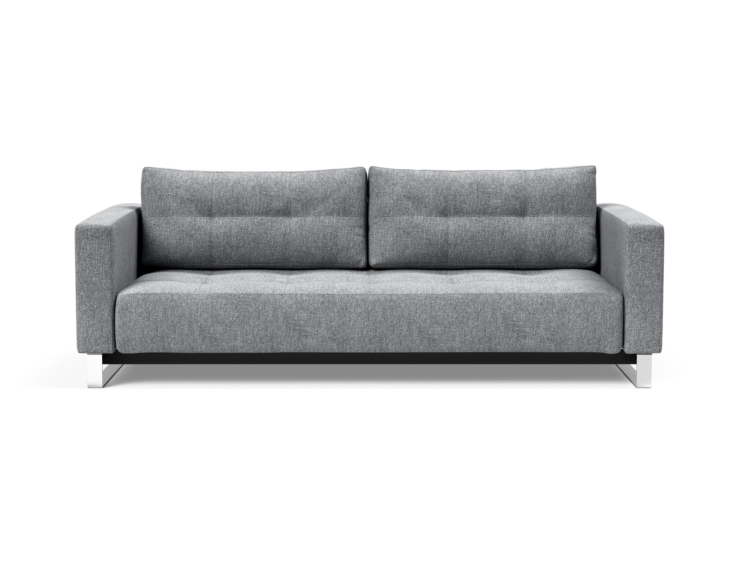 Cassius Deluxe Excess Lounger Fabric Sofa Bed w/Chrome Legs