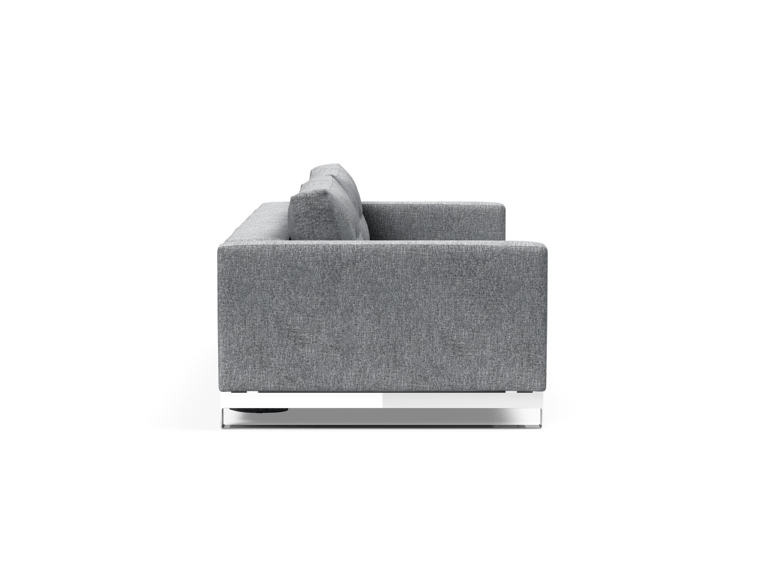Cassius Deluxe Excess Lounger Fabric Sofa Bed w/Chrome Legs