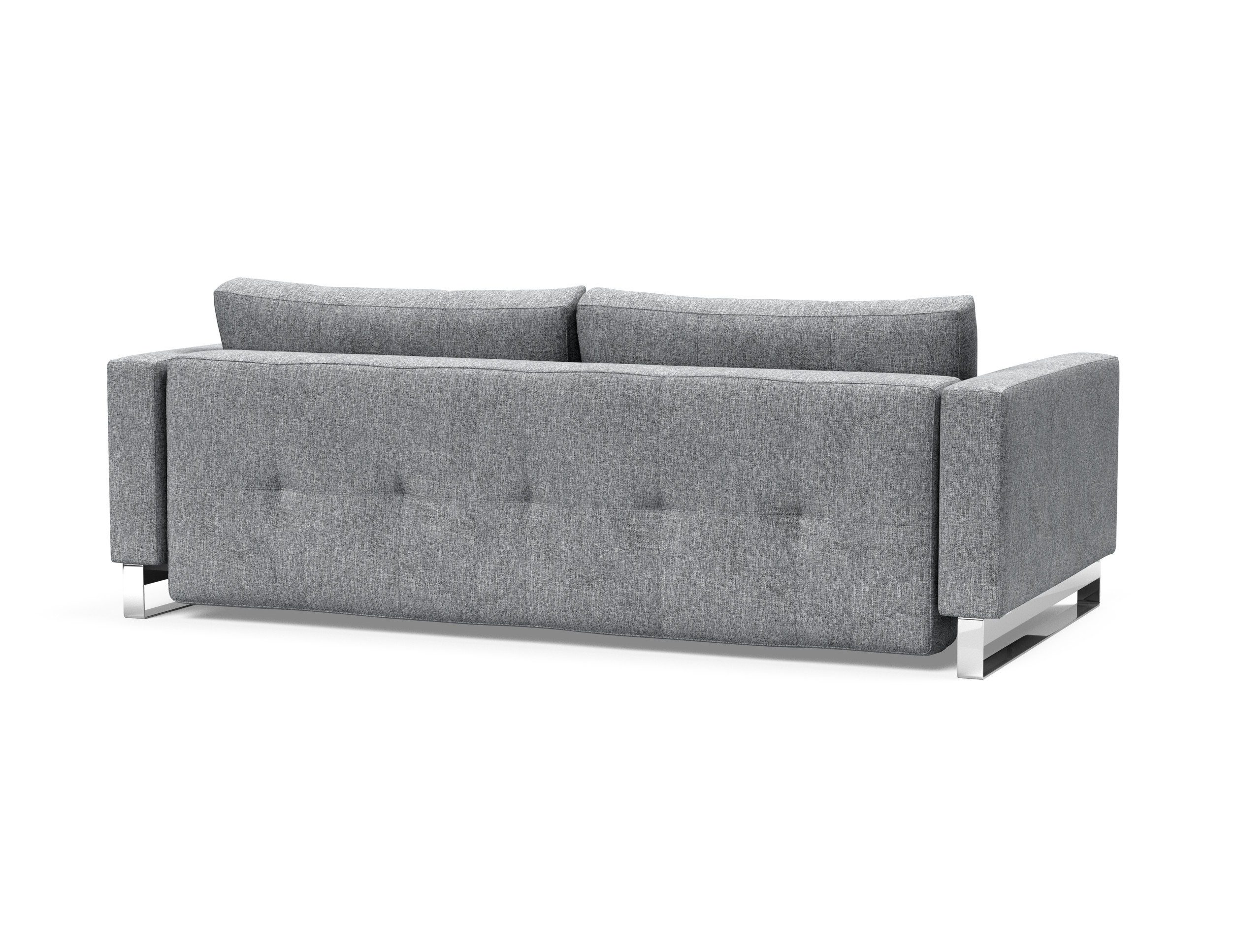 Cassius Deluxe Excess Lounger Fabric Sofa Bed w/Chrome Legs