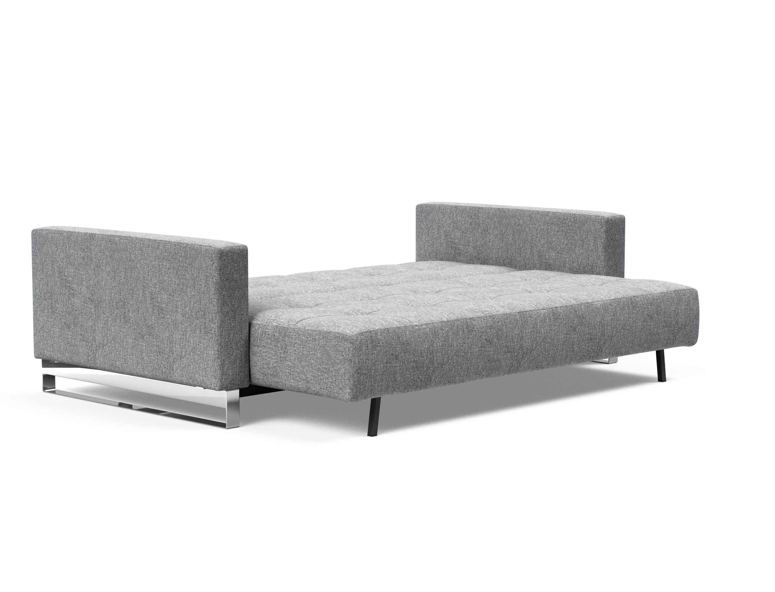 Cassius Deluxe Excess Lounger Fabric Sofa Bed w/Chrome Legs