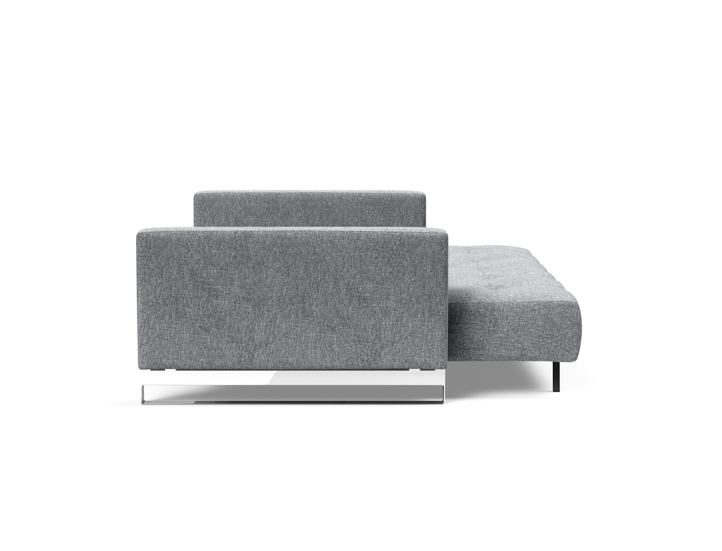 Cassius Deluxe Excess Lounger Fabric Sofa Bed w/Chrome Legs