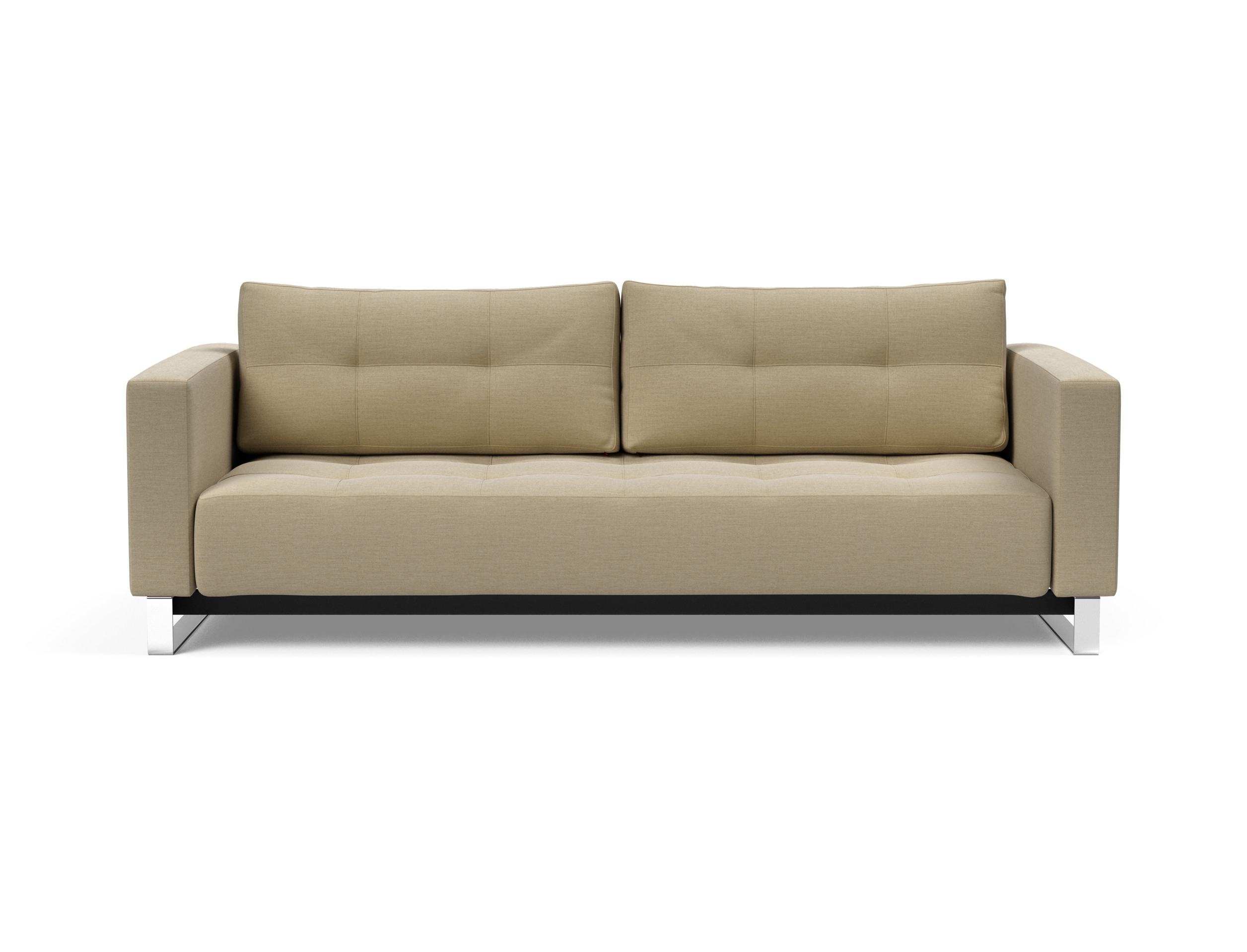 Cassius Deluxe Excess Lounger Fabric Sofa Bed w/Chrome Legs