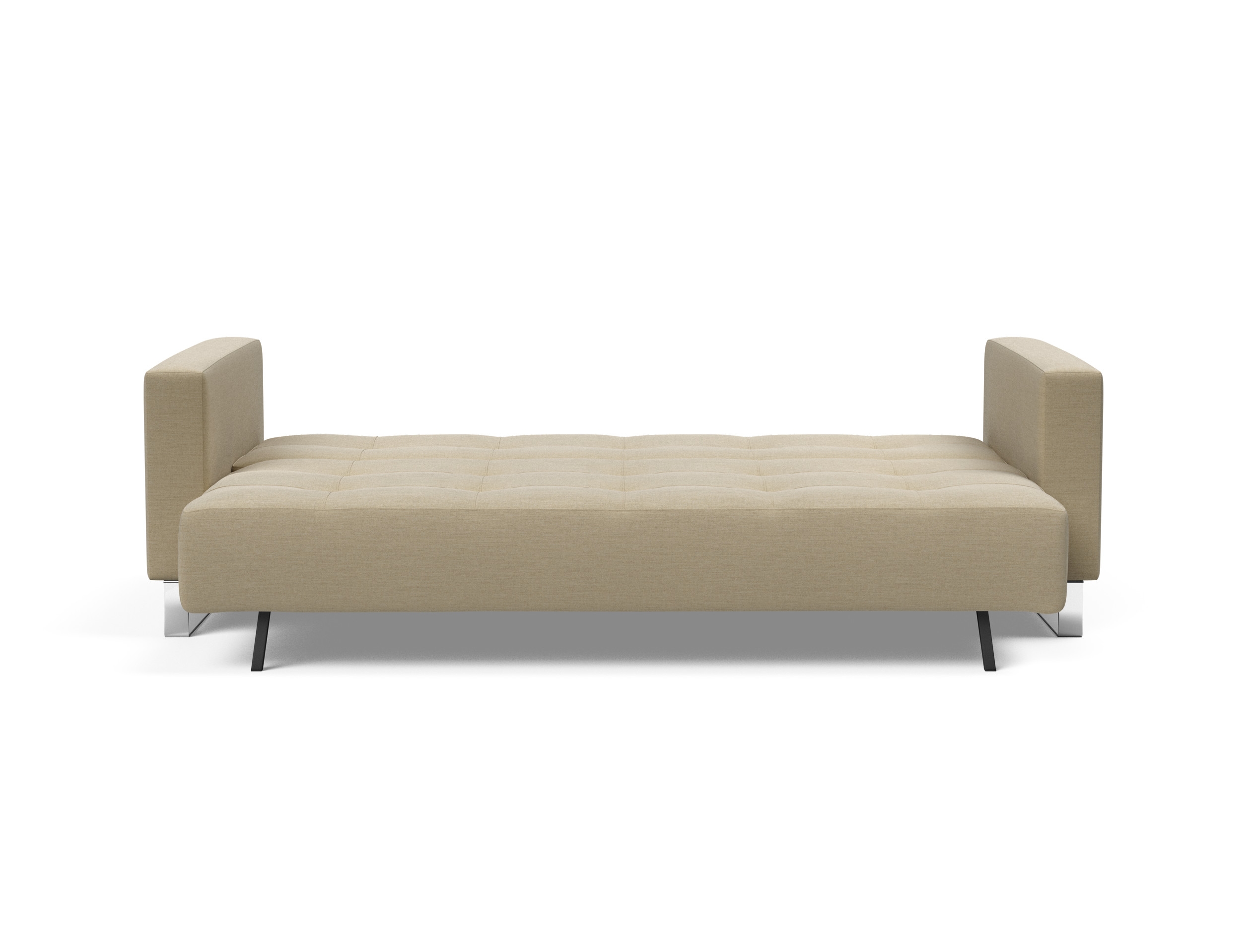 Cassius Deluxe Excess Lounger Fabric Sofa Bed w/Chrome Legs