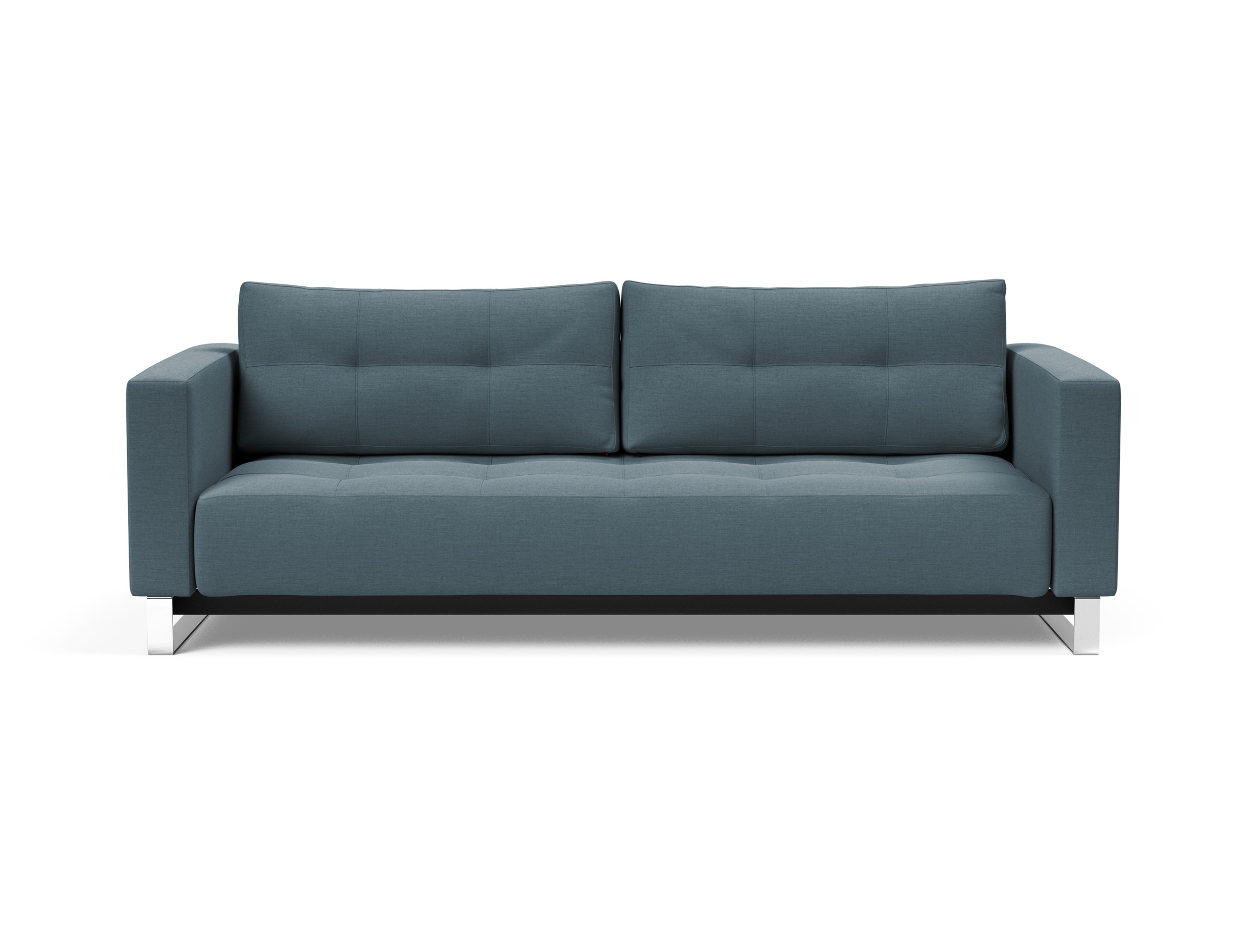 Cassius Deluxe Excess Lounger Fabric Sofa Bed w/Chrome Legs