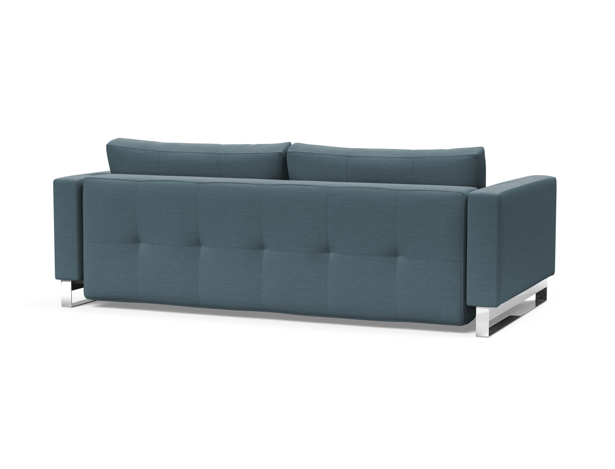 Cassius Deluxe Excess Lounger Fabric Sofa Bed w/Chrome Legs