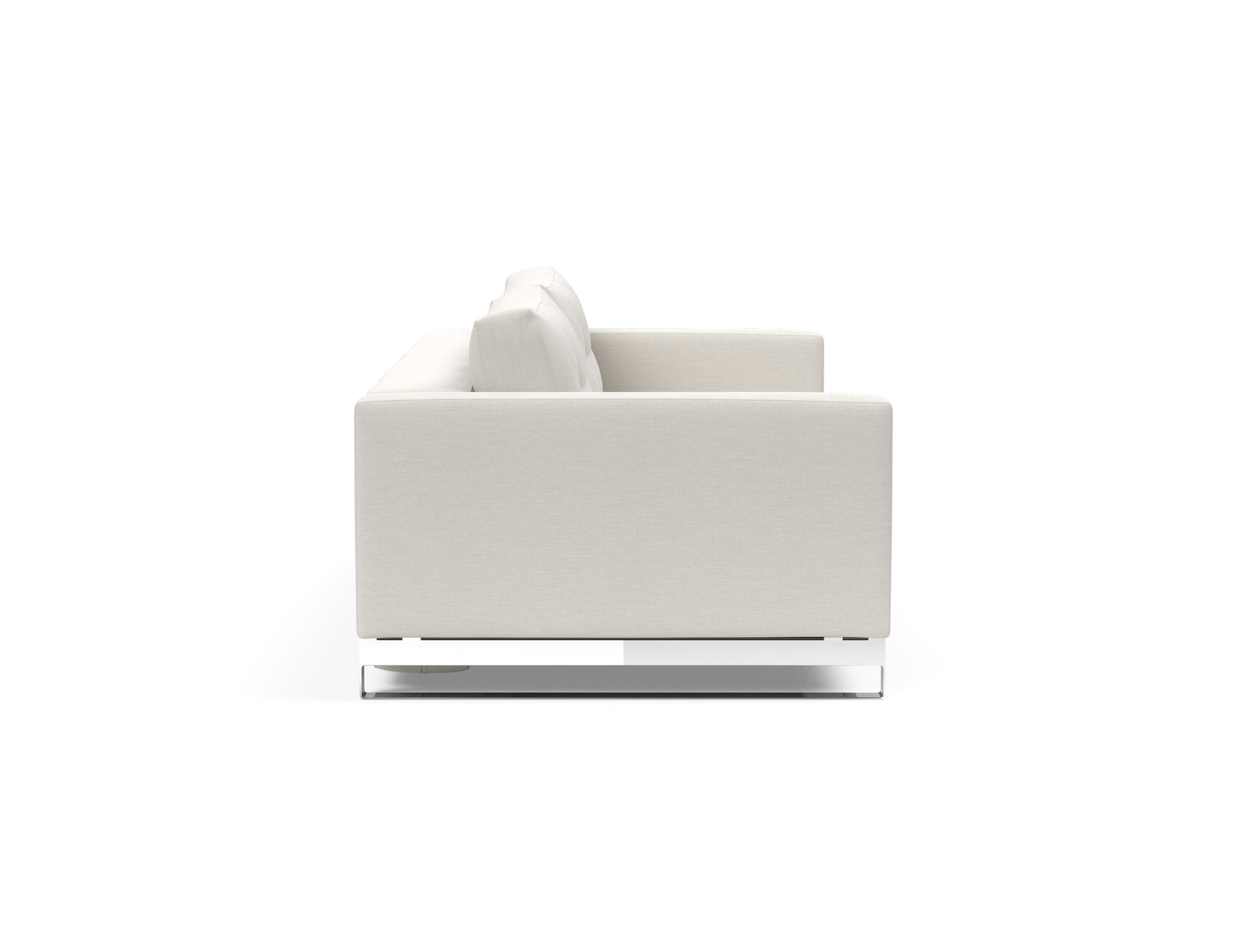 Cassius Deluxe Excess Lounger Fabric Sofa Bed w/Chrome Legs