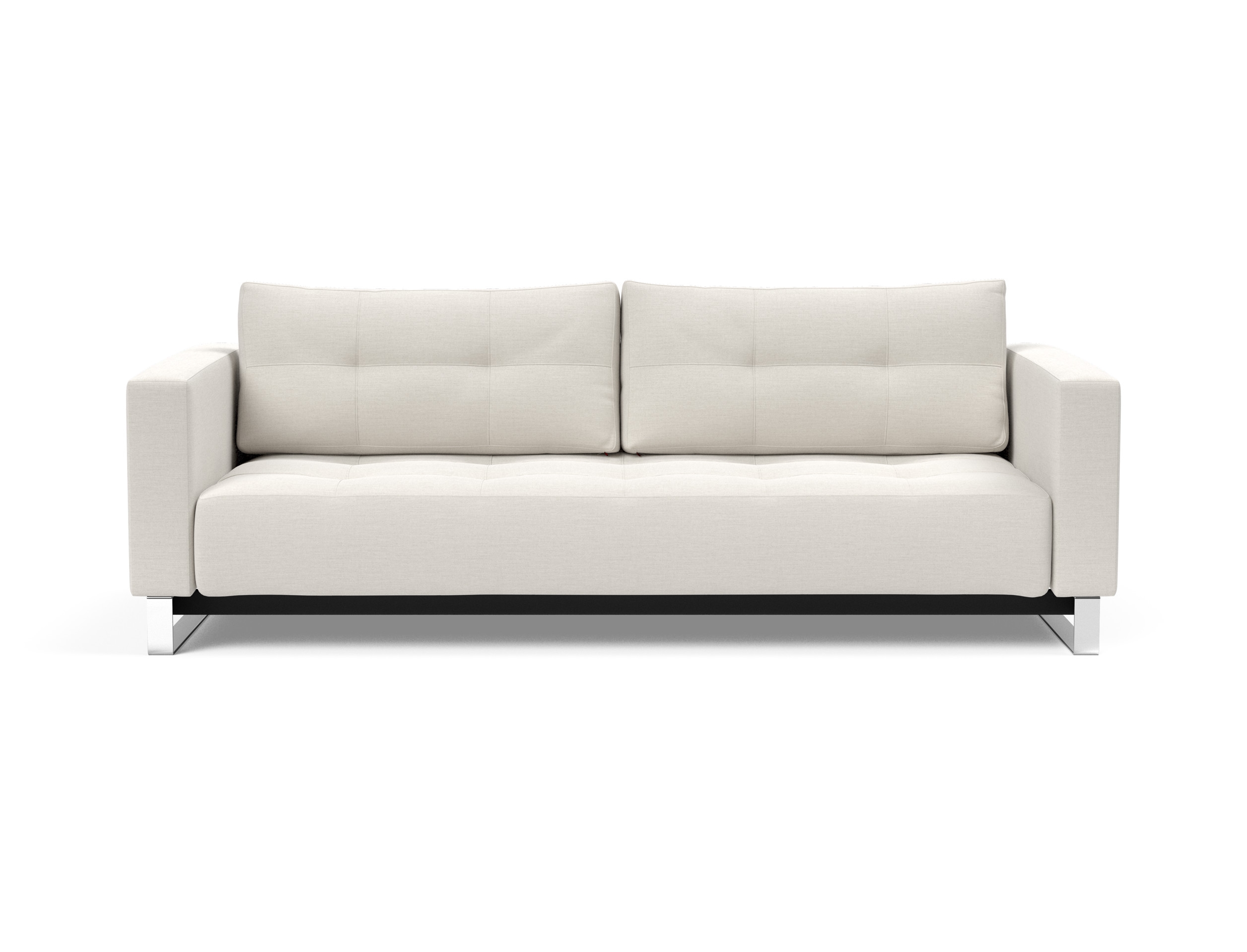 Cassius Deluxe Excess Lounger Fabric Sofa Bed w/Chrome Legs
