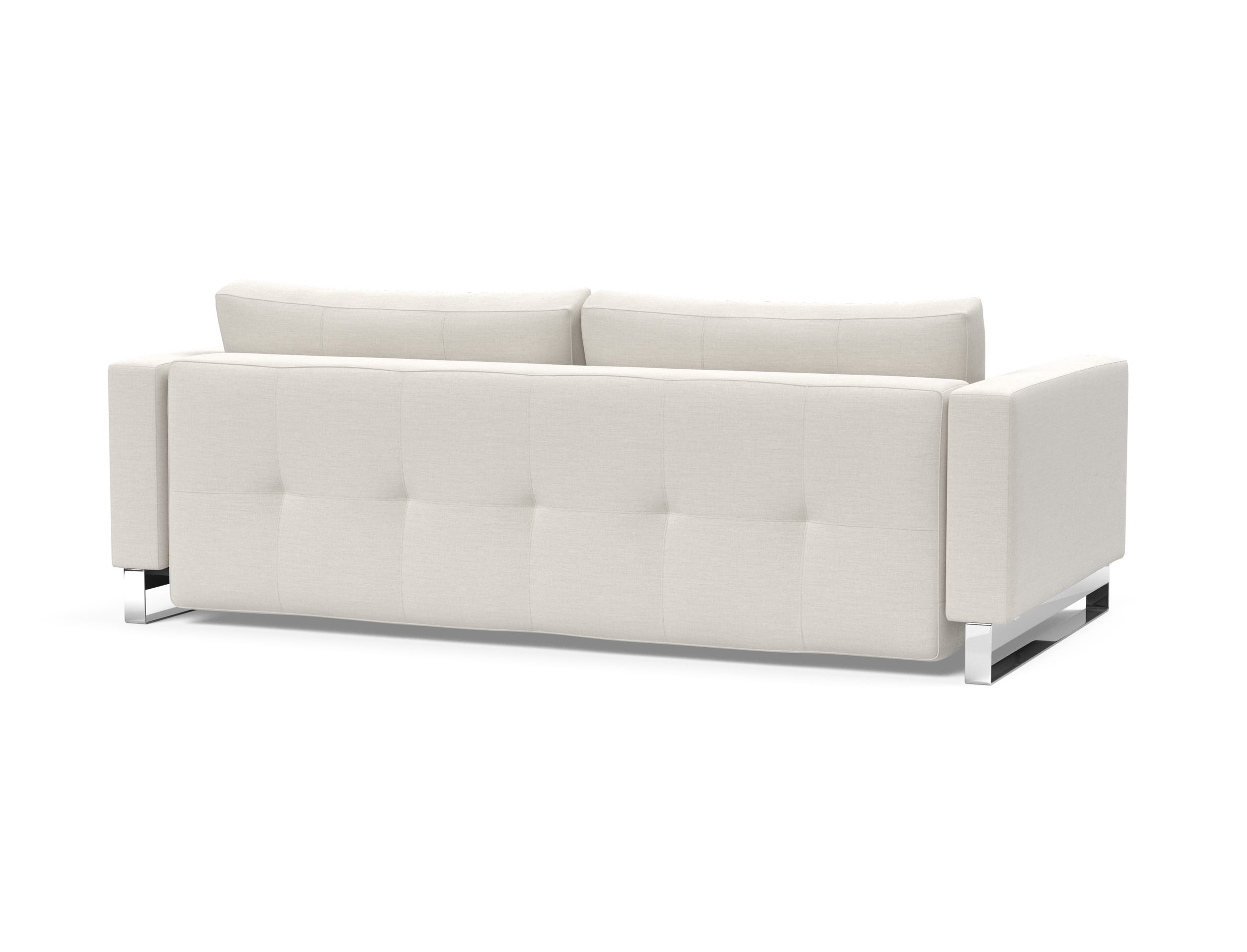 Cassius Deluxe Excess Lounger Fabric Sofa Bed w/Chrome Legs