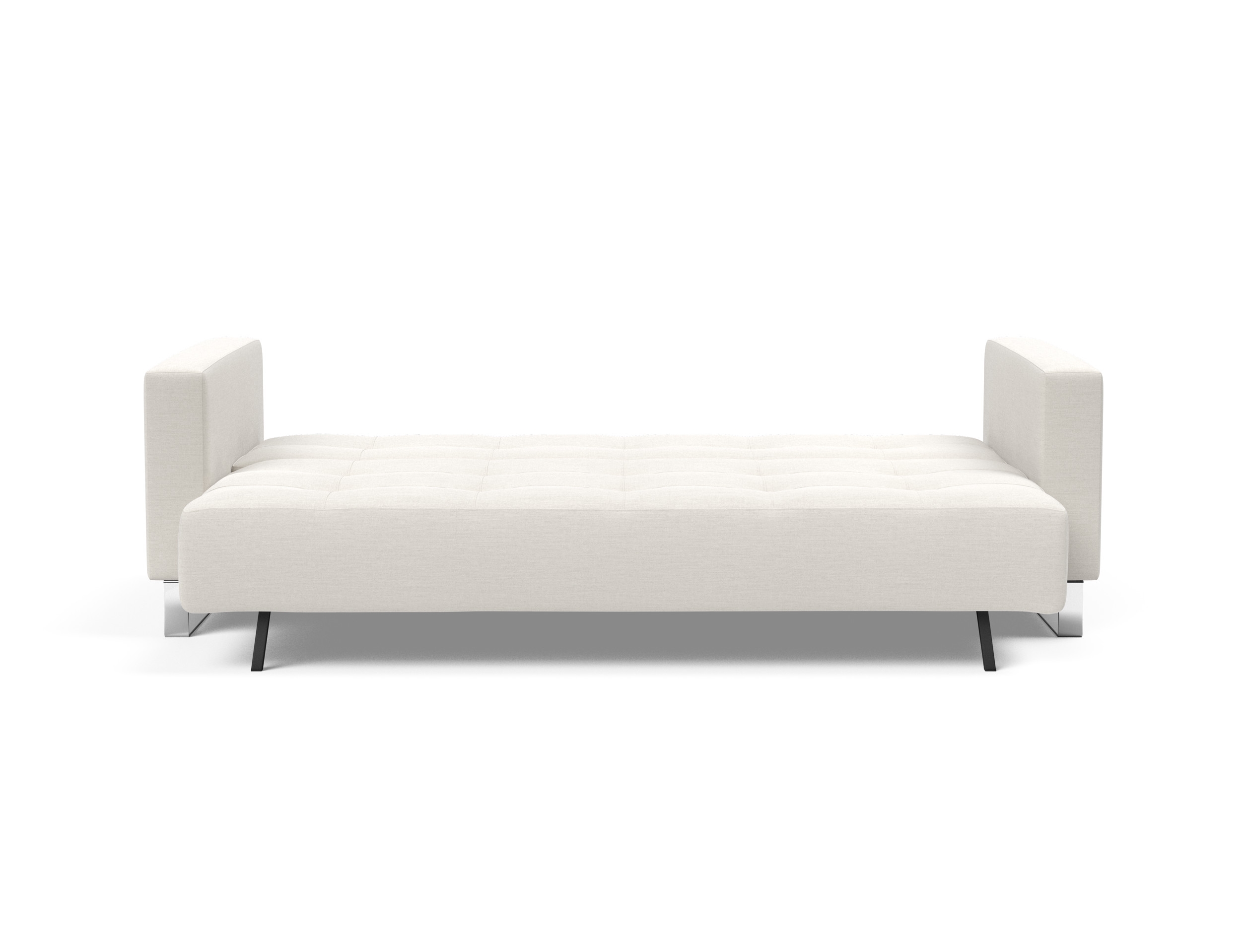 Cassius Deluxe Excess Lounger Fabric Sofa Bed w/Chrome Legs