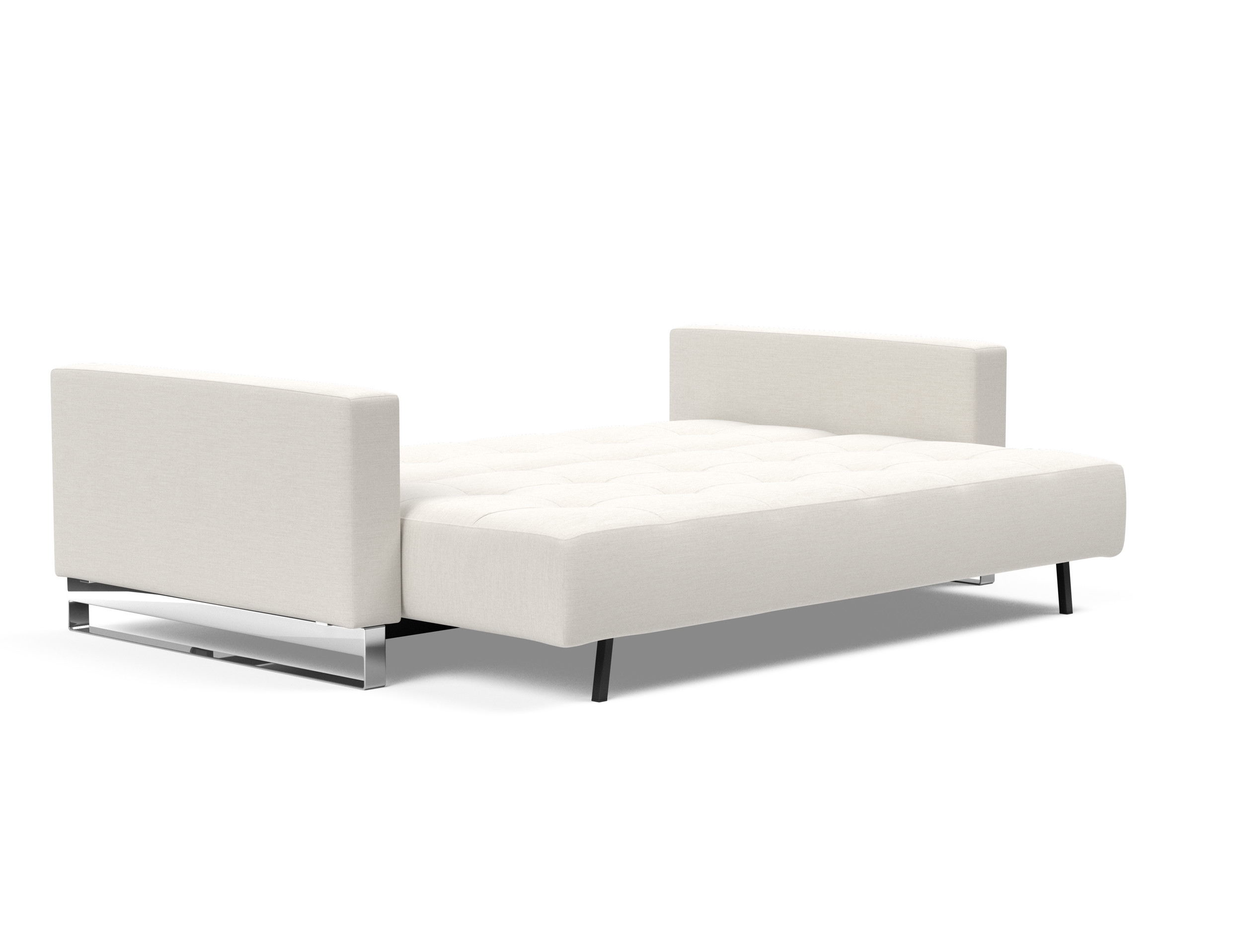 Cassius Deluxe Excess Lounger Fabric Sofa Bed w/Chrome Legs