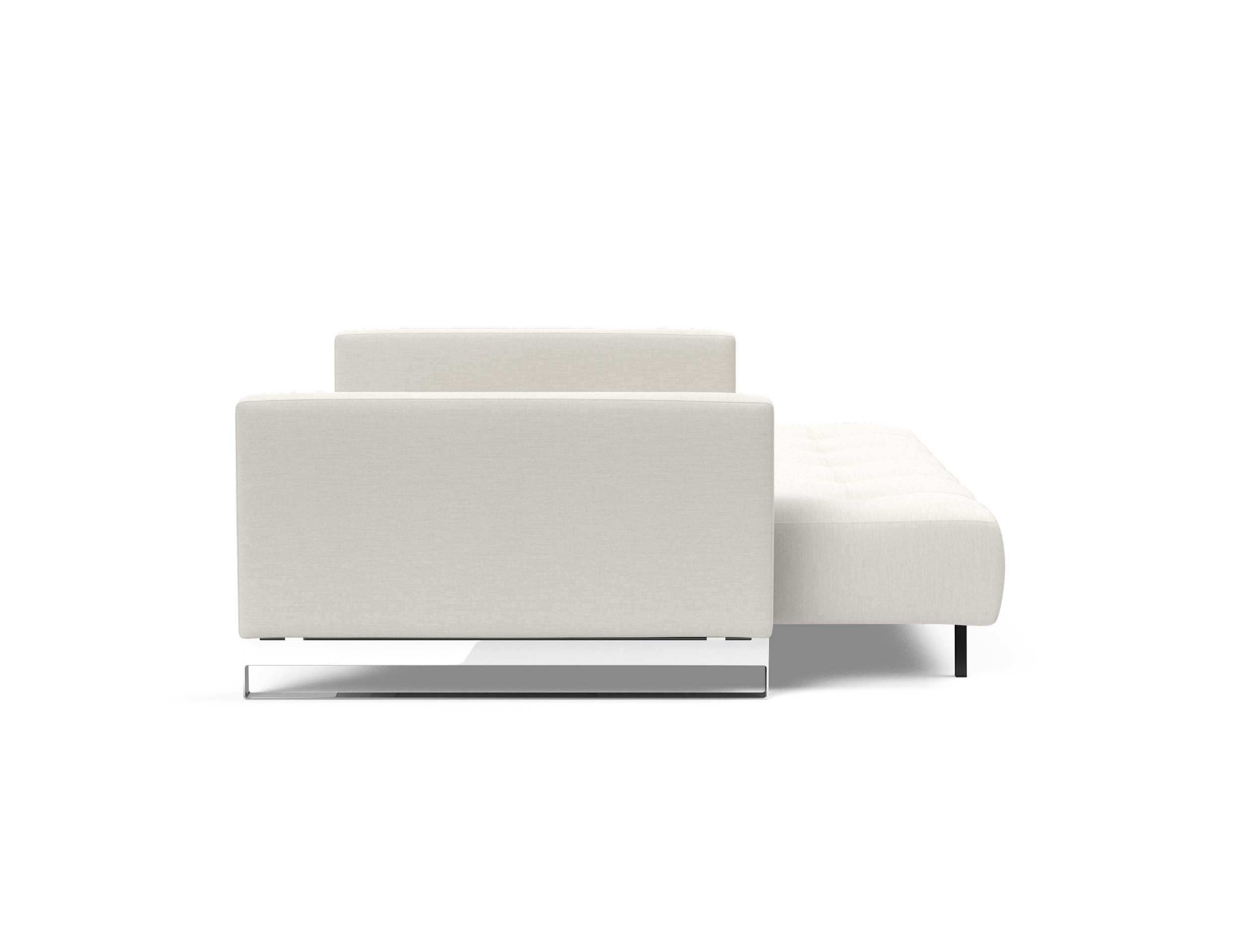 Cassius Deluxe Excess Lounger Fabric Sofa Bed w/Chrome Legs
