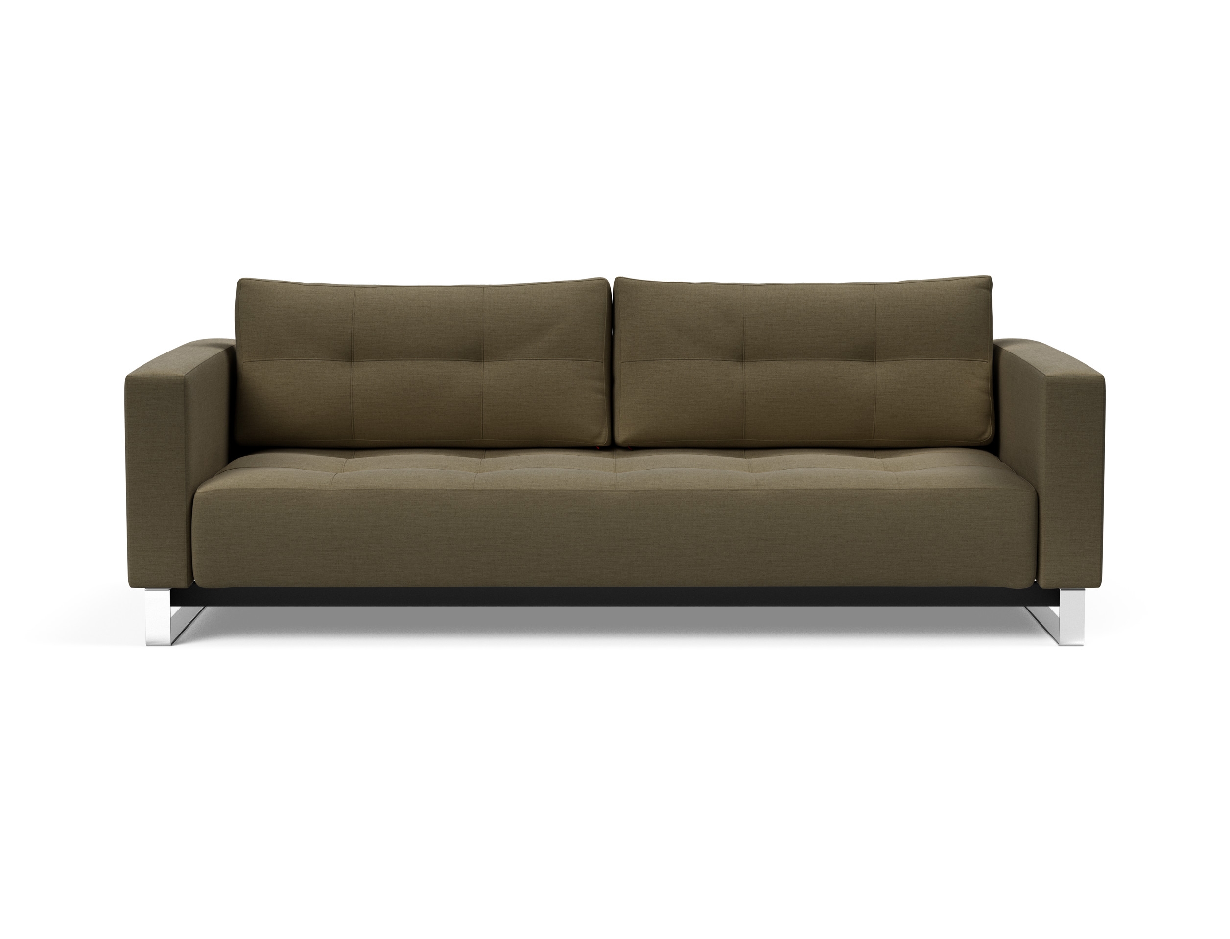 Cassius Deluxe Excess Lounger Fabric Sofa Bed w/Chrome Legs