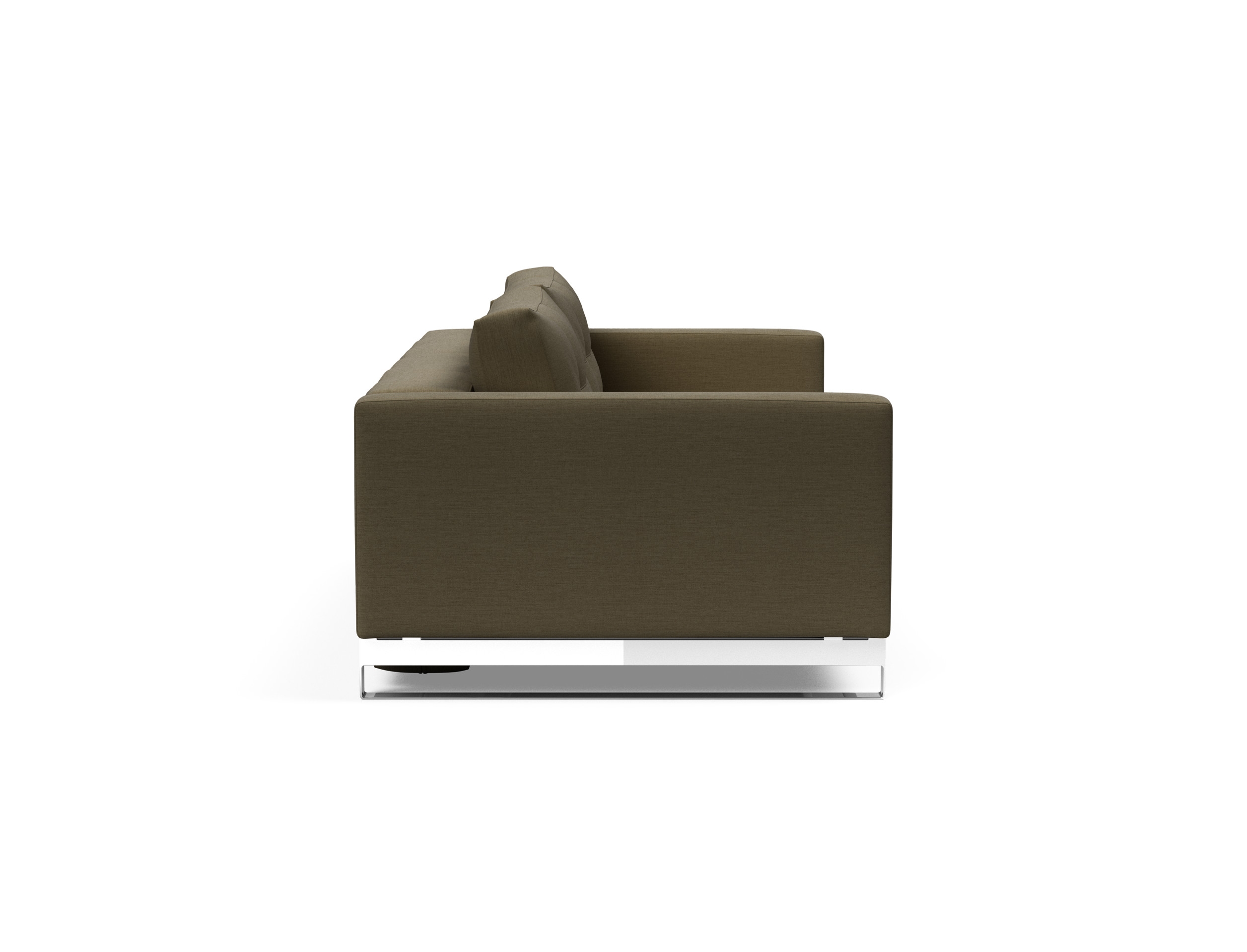 Cassius Deluxe Excess Lounger Fabric Sofa Bed w/Chrome Legs