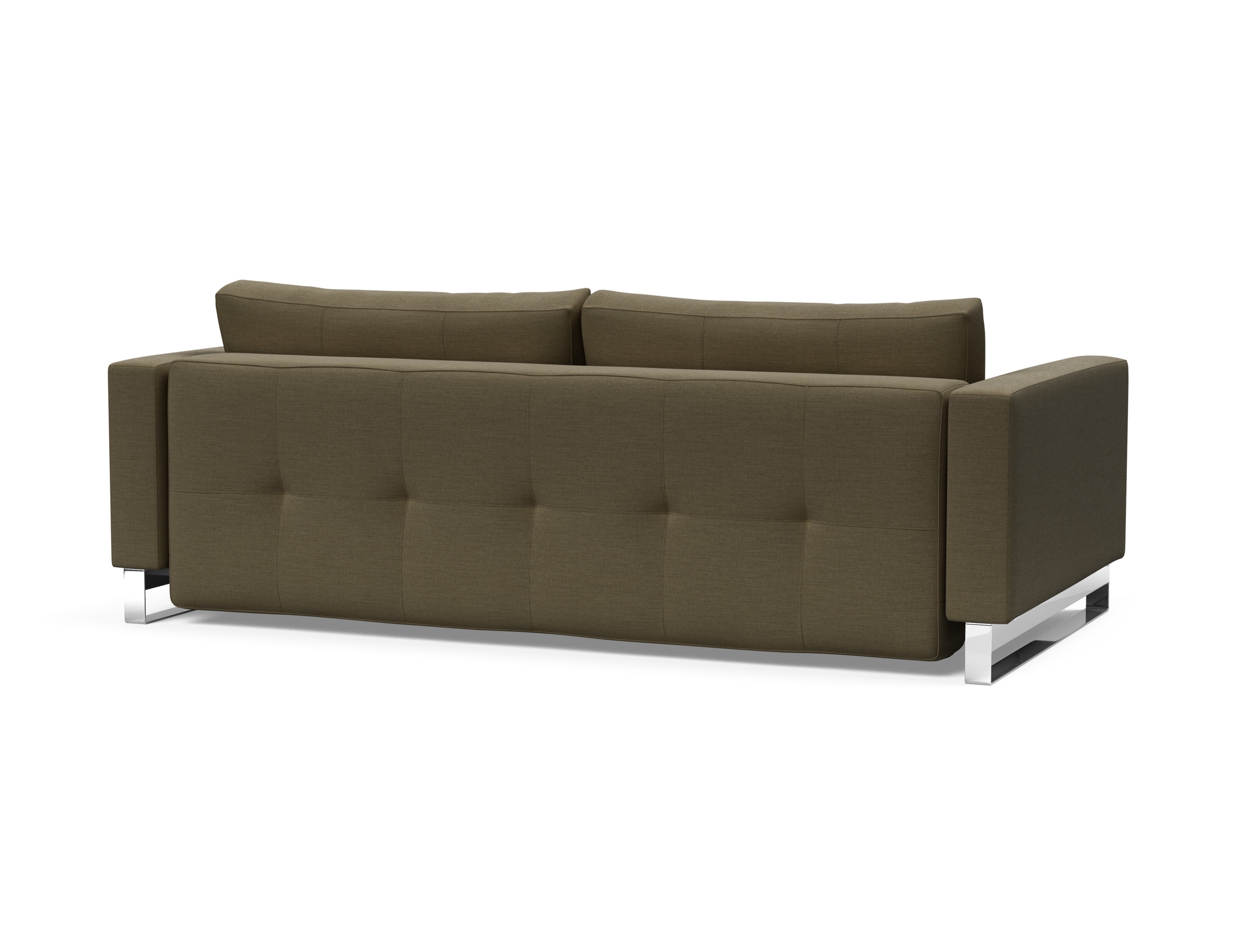 Cassius Deluxe Excess Lounger Fabric Sofa Bed w/Chrome Legs