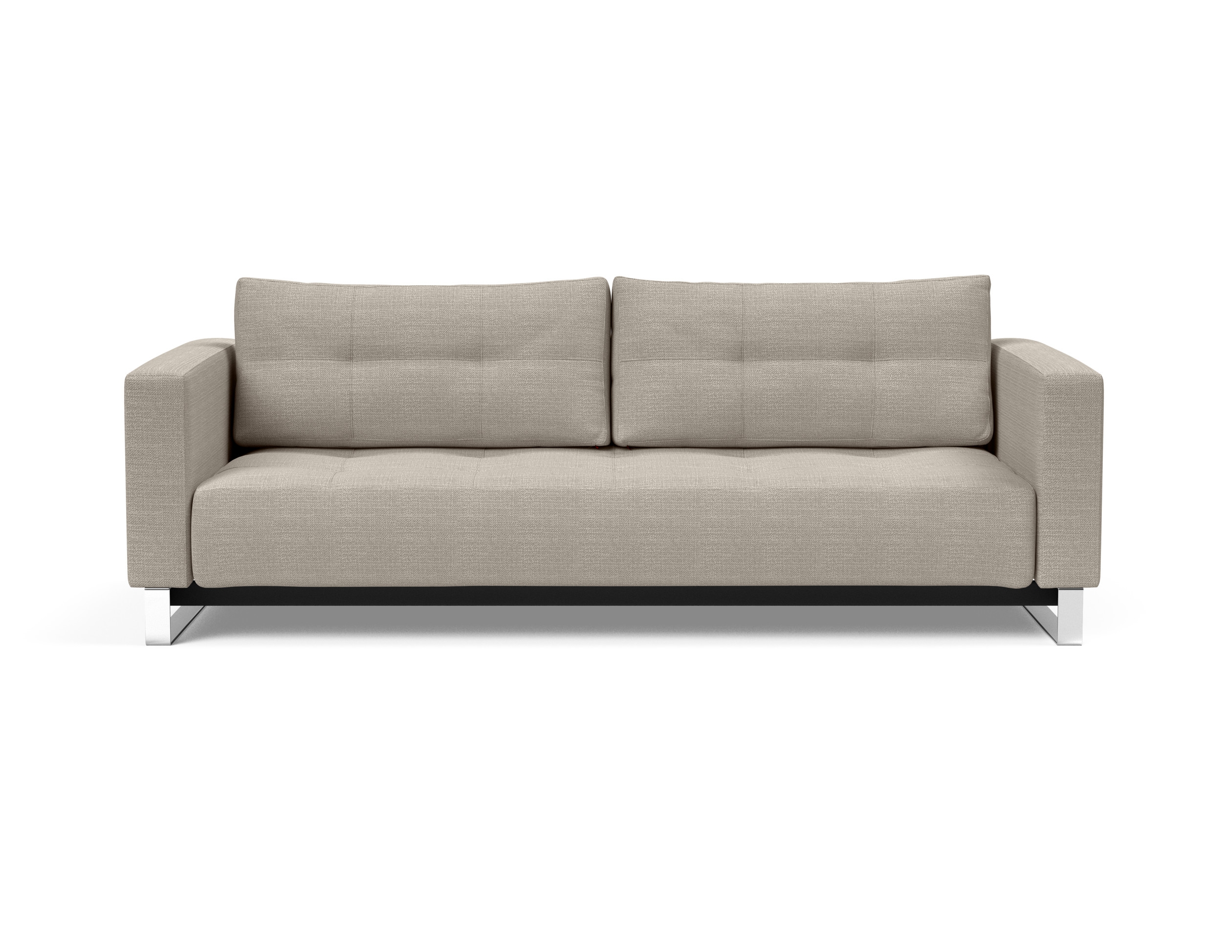 Cassius Deluxe Excess Lounger Fabric Sofa Bed w/Chrome Legs