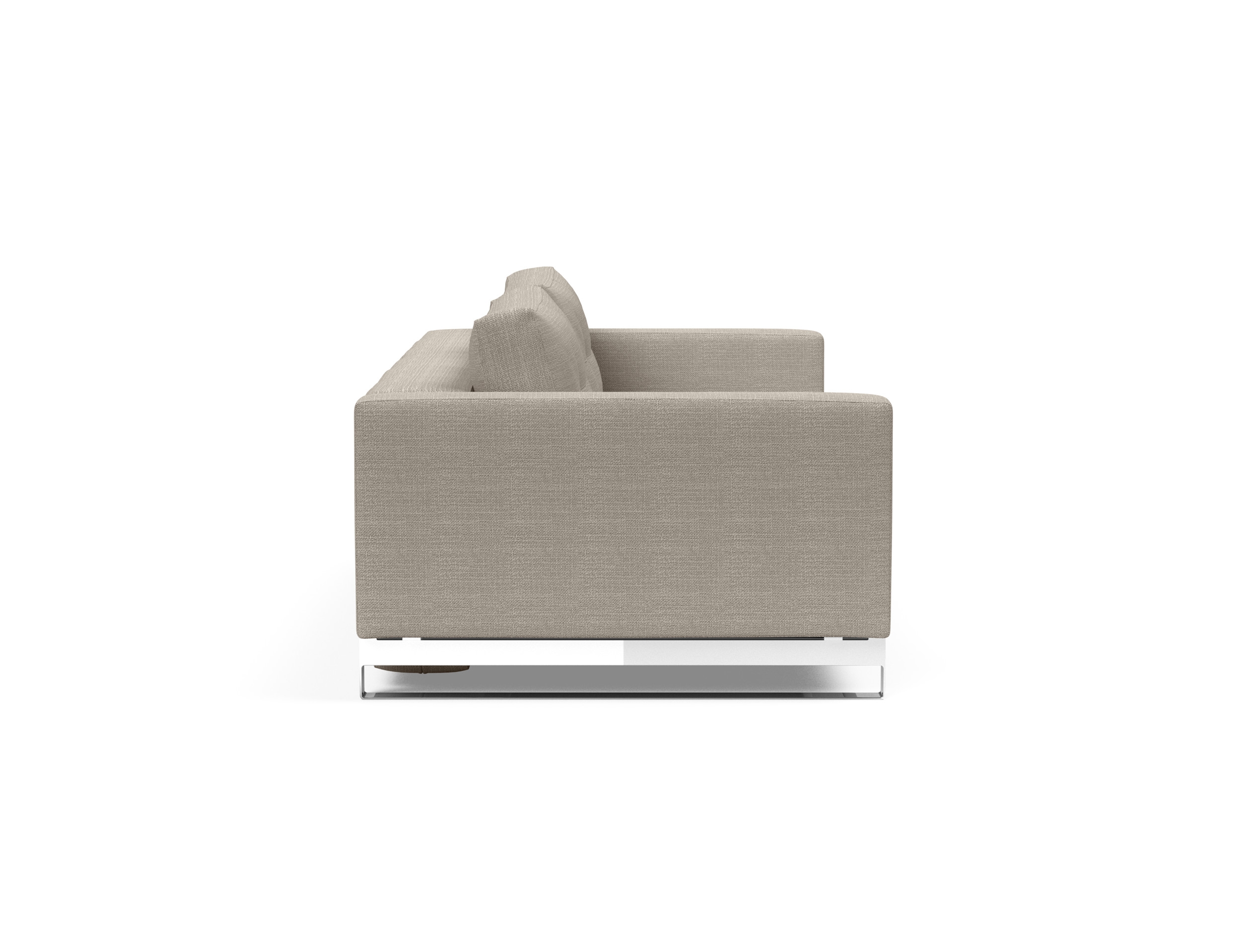 Cassius Deluxe Excess Lounger Fabric Sofa Bed w/Chrome Legs