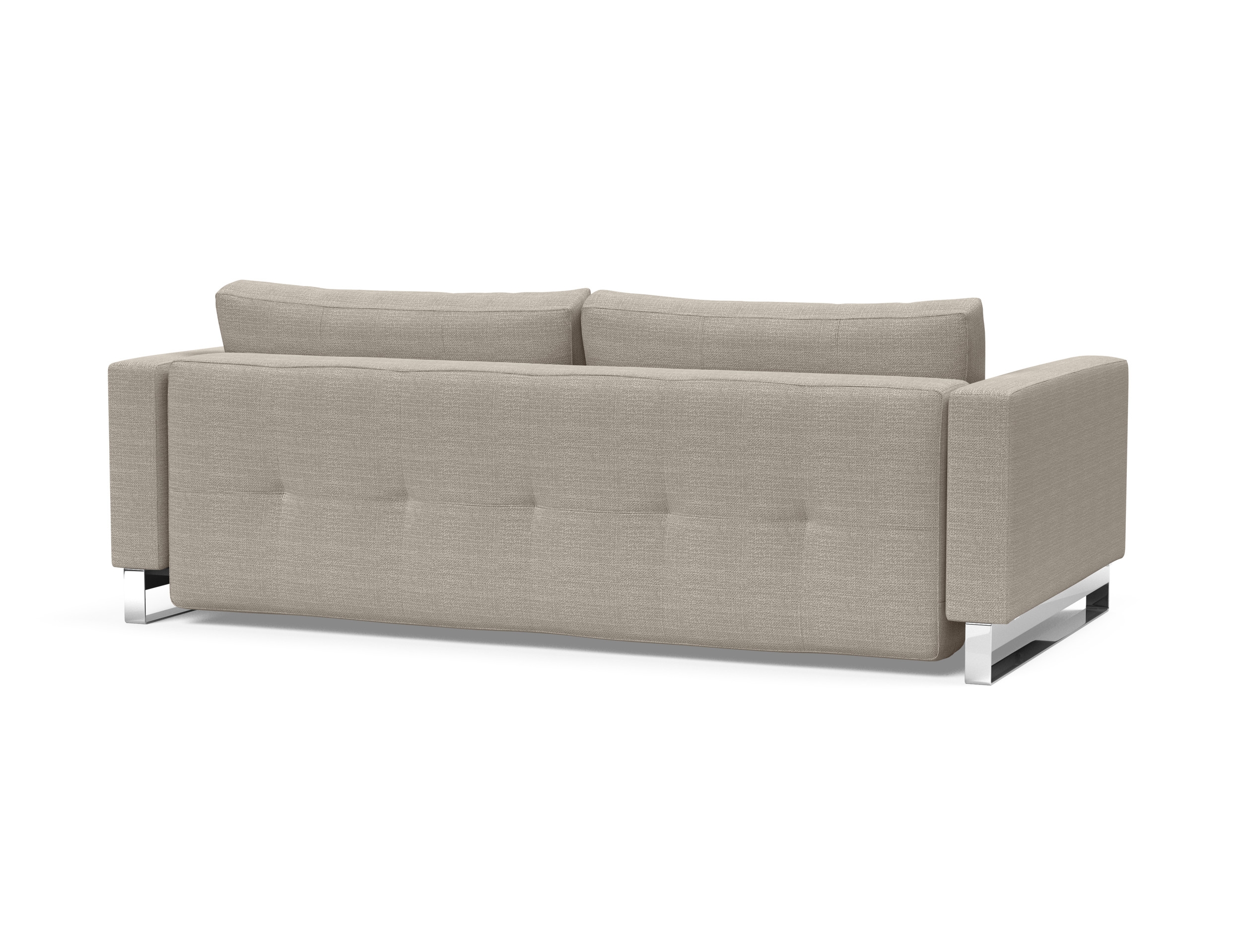 Cassius Deluxe Excess Lounger Fabric Sofa Bed w/Chrome Legs