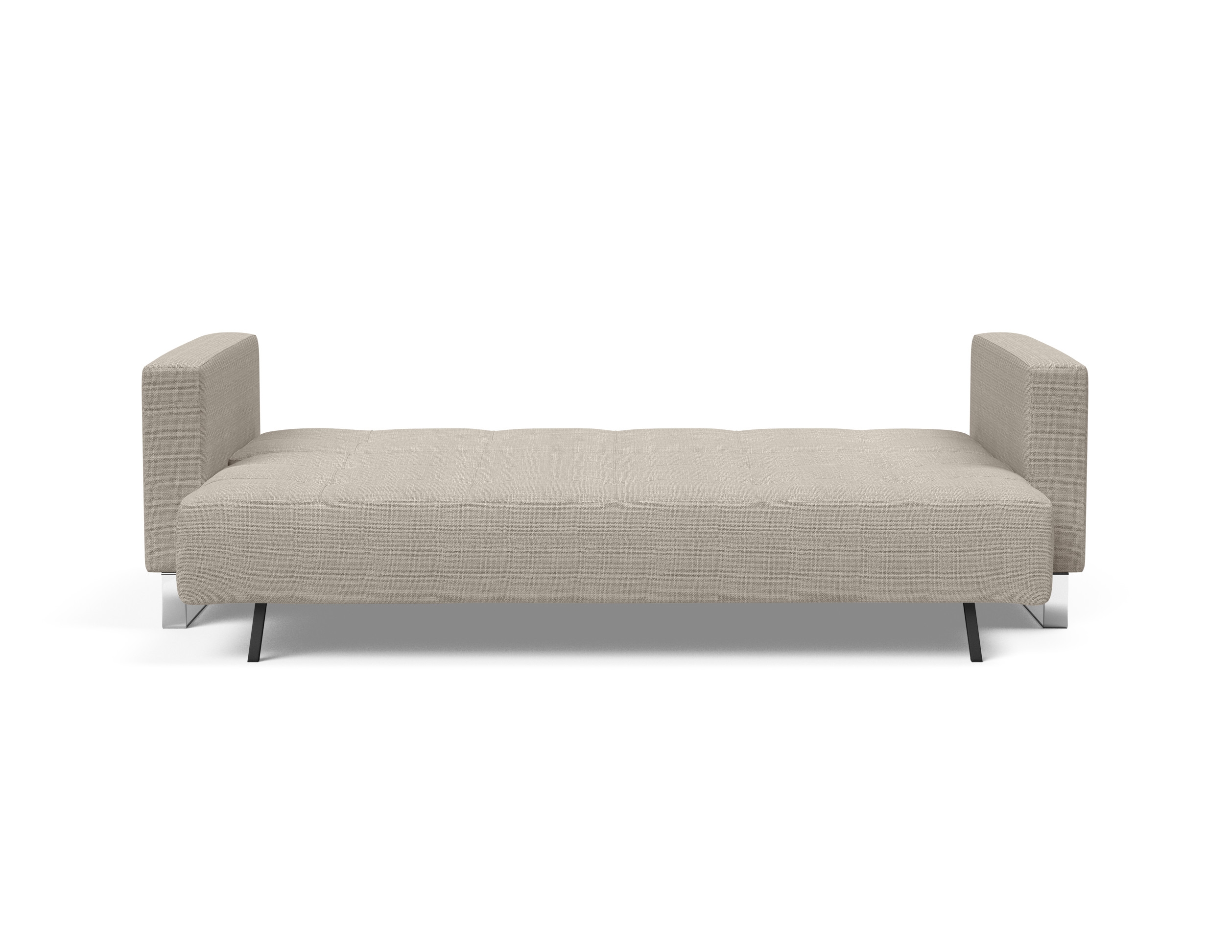 Cassius Deluxe Excess Lounger Fabric Sofa Bed w/Chrome Legs