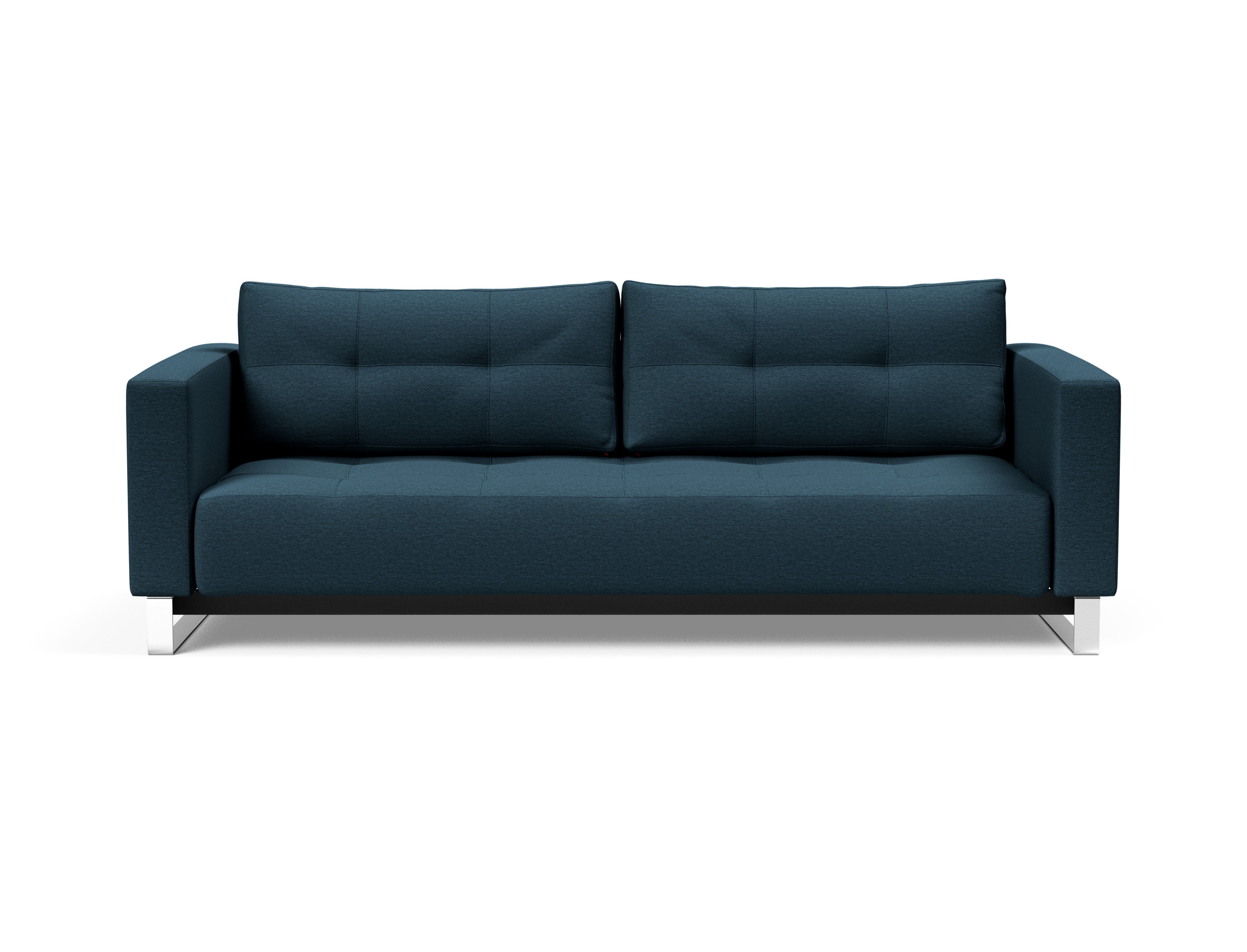 Cassius Deluxe Excess Lounger Fabric Sofa Bed w/Chrome Legs