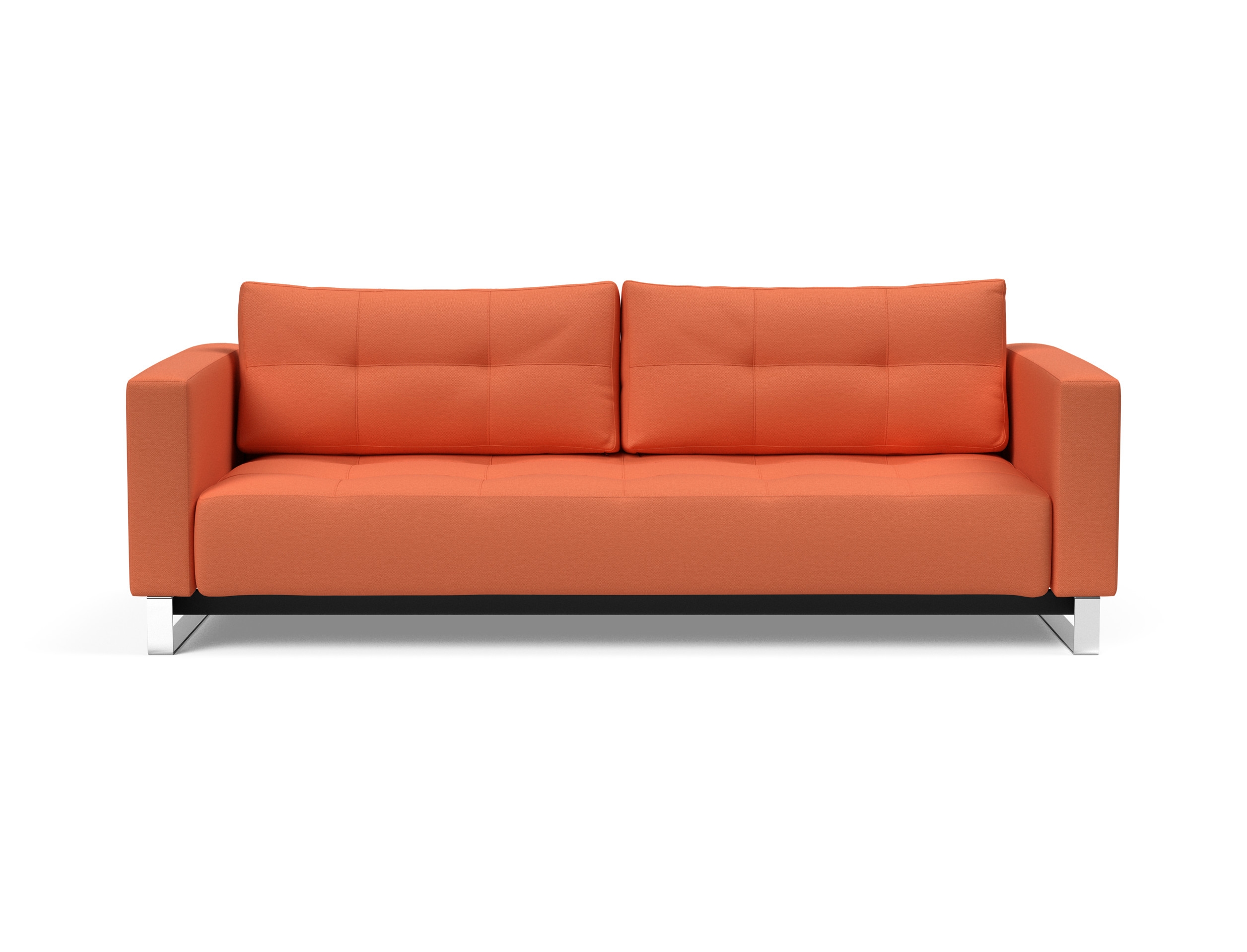 Cassius Deluxe Excess Lounger Fabric Sofa Bed w/Chrome Legs