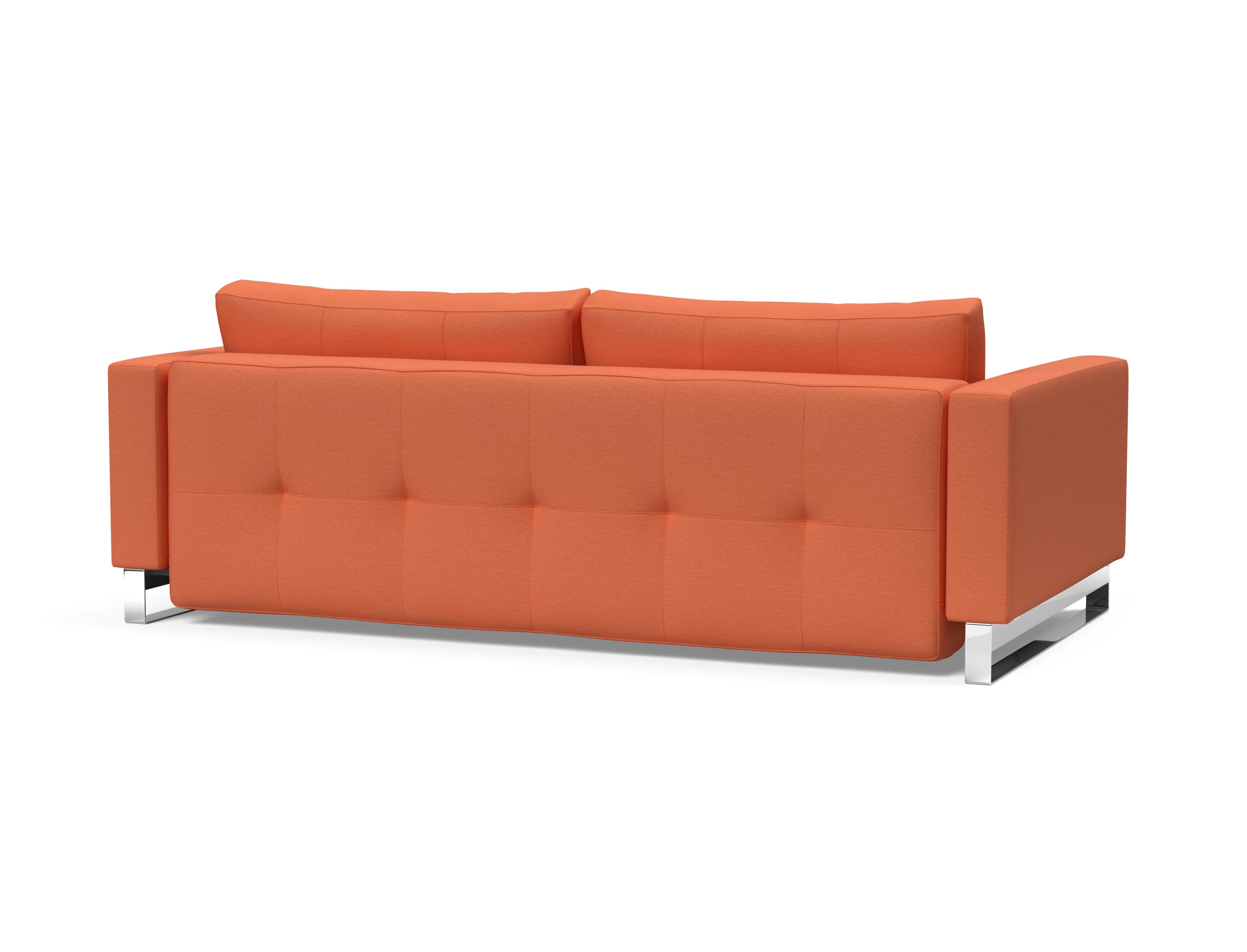 Cassius Deluxe Excess Lounger Fabric Sofa Bed w/Chrome Legs