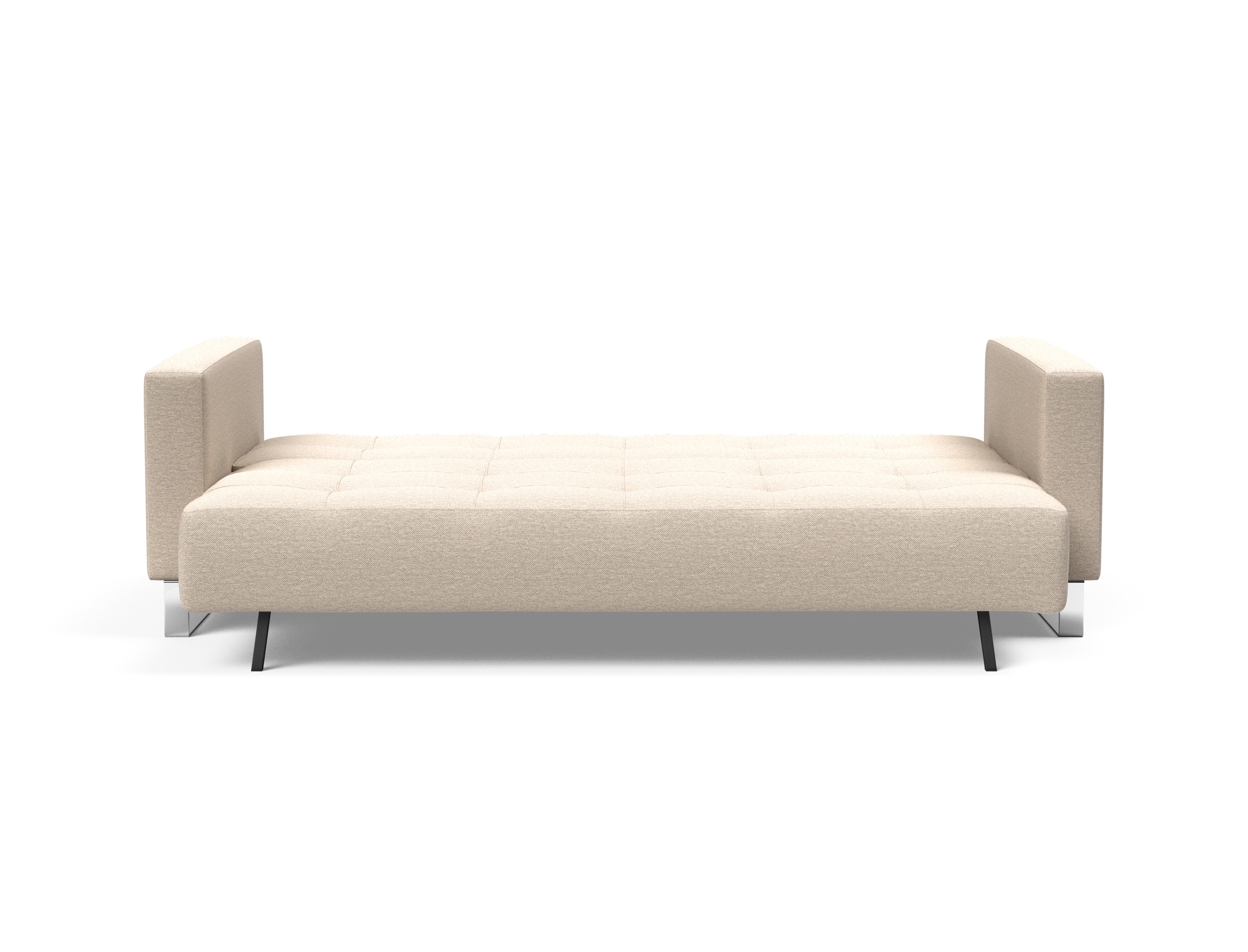 Cassius Deluxe Excess Lounger Fabric Sofa Bed w/Chrome Legs
