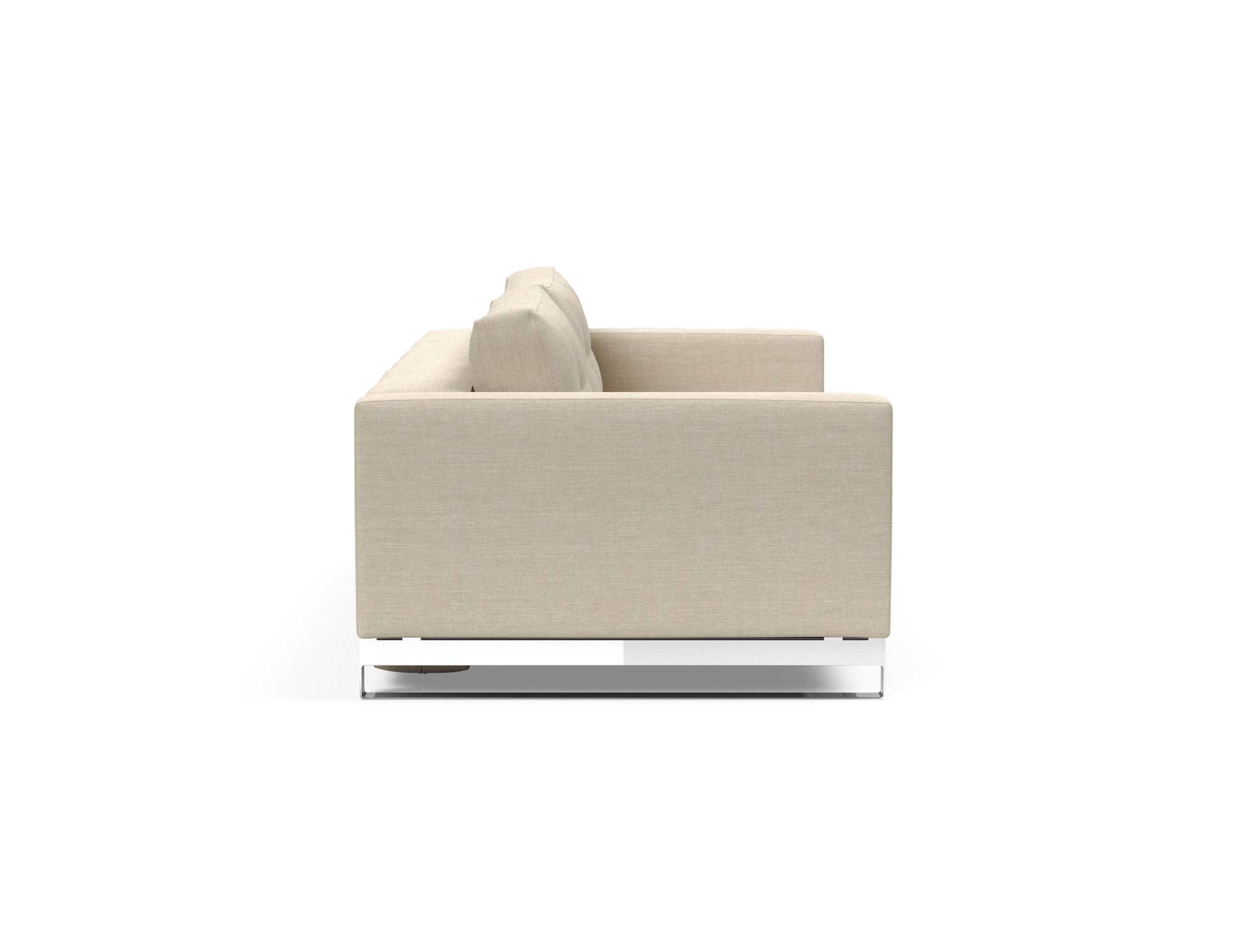 Cassius Deluxe Excess Lounger Fabric Sofa Bed w/Chrome Legs