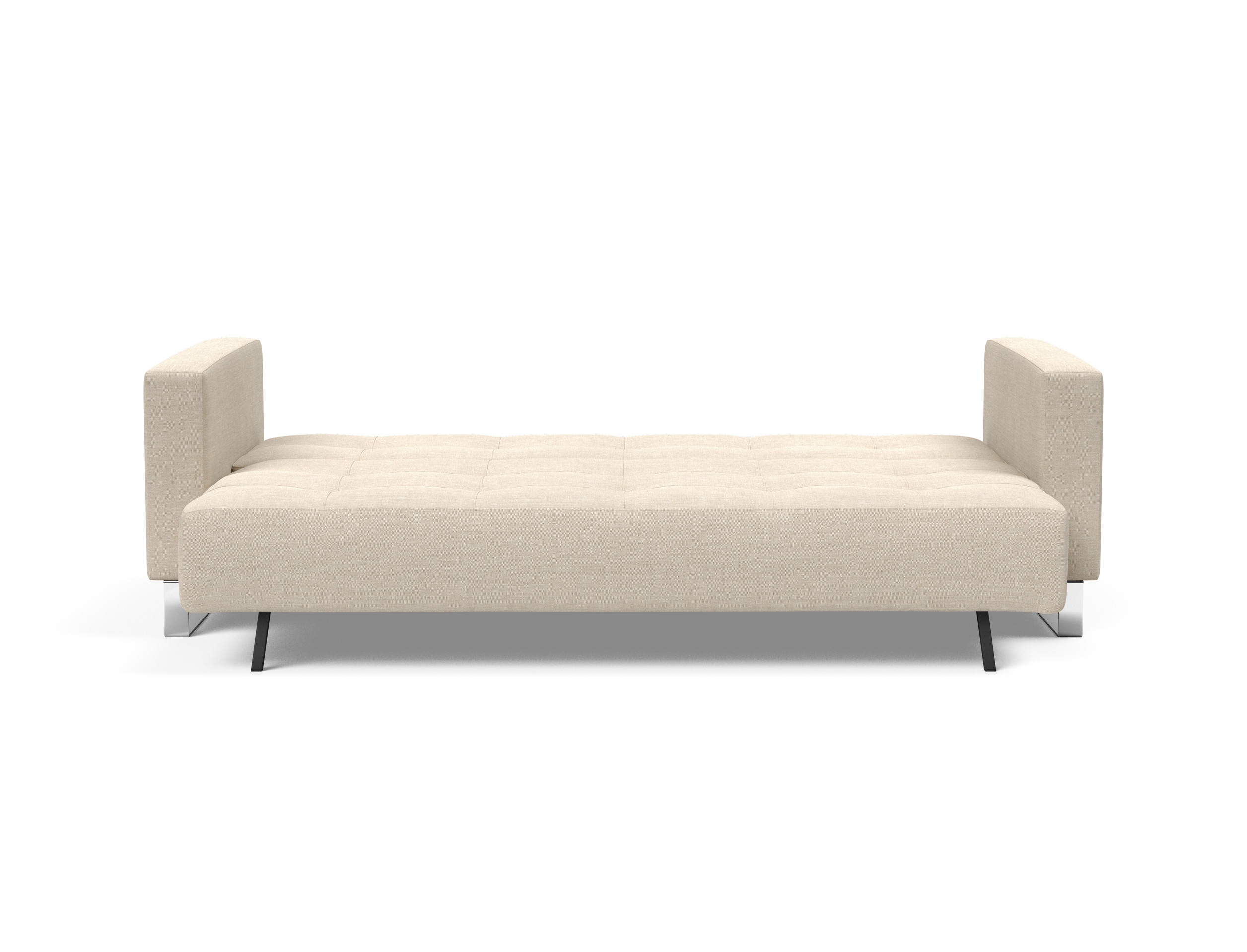Cassius Deluxe Excess Lounger Fabric Sofa Bed w/Chrome Legs
