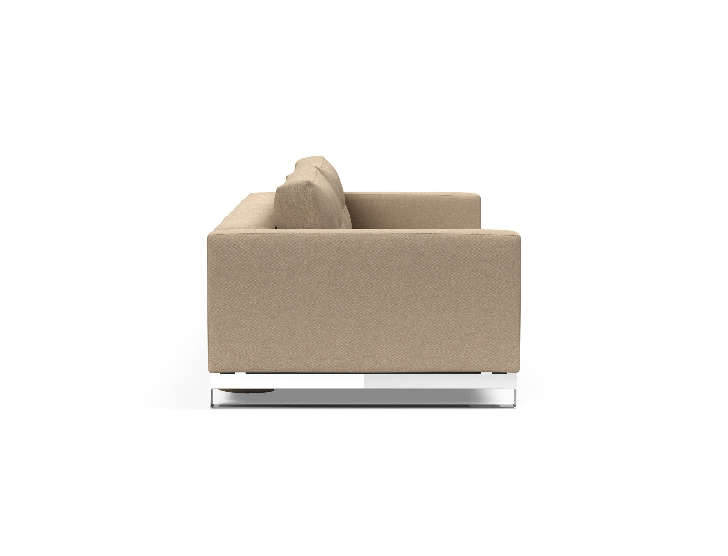 Cassius Deluxe Excess Lounger Fabric Sofa Bed w/Chrome Legs