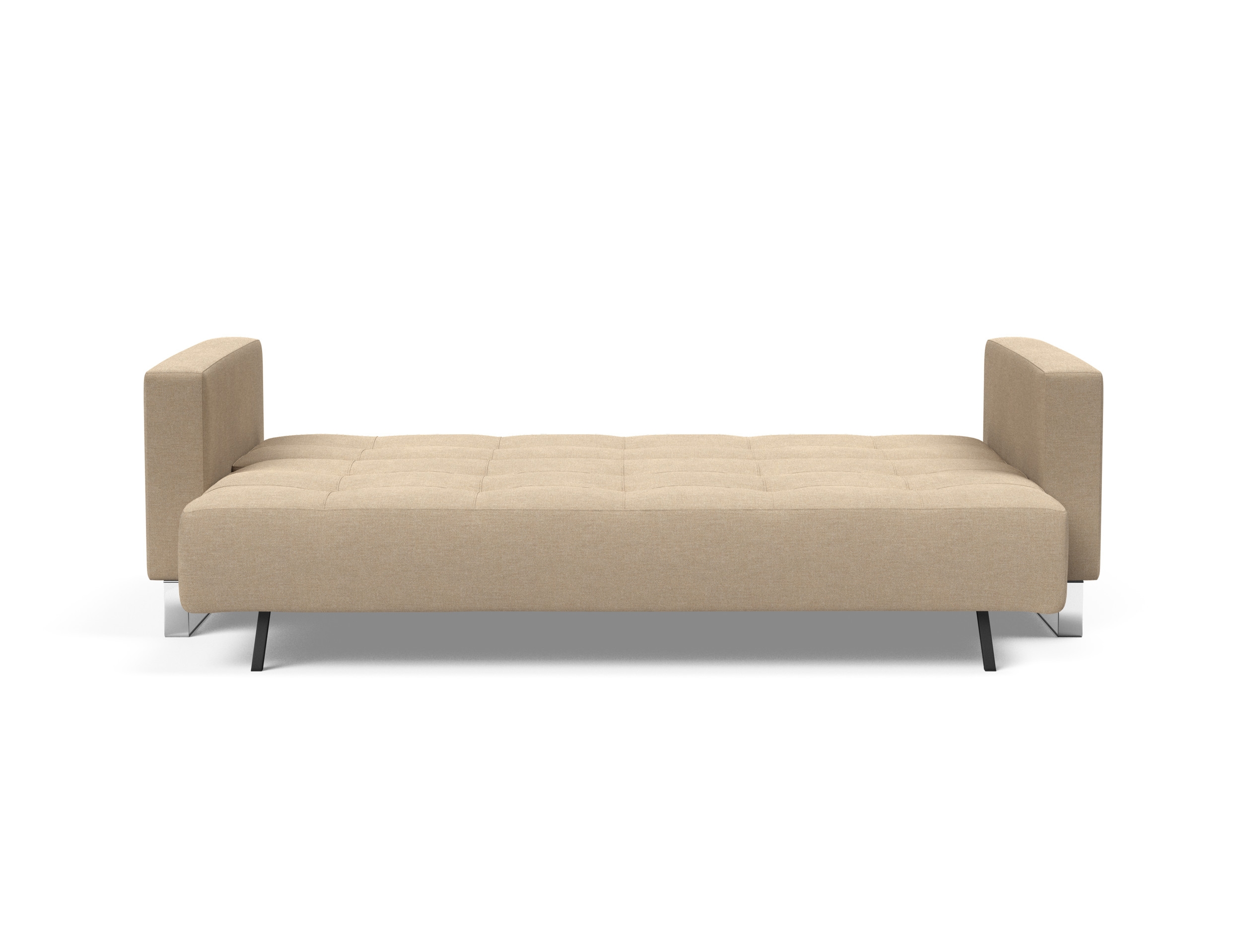 Cassius Deluxe Excess Lounger Fabric Sofa Bed w/Chrome Legs
