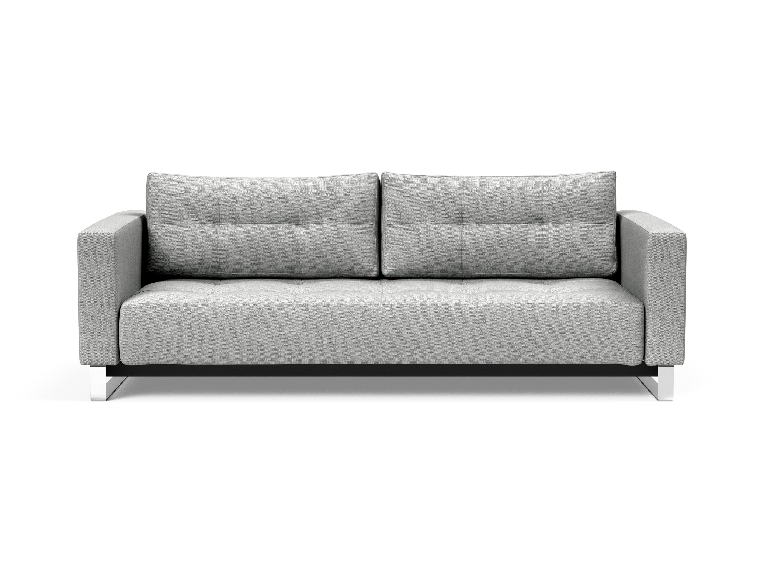 Cassius Deluxe Excess Lounger Fabric Sofa Bed w/Chrome Legs
