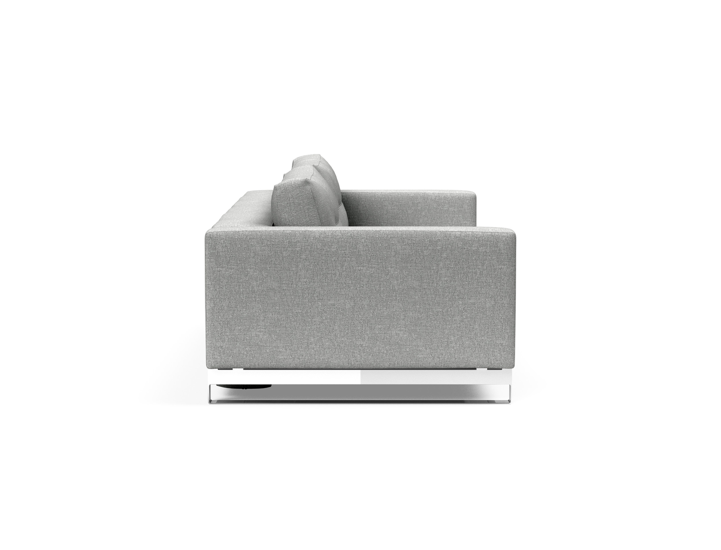 Cassius Deluxe Excess Lounger Fabric Sofa Bed w/Chrome Legs