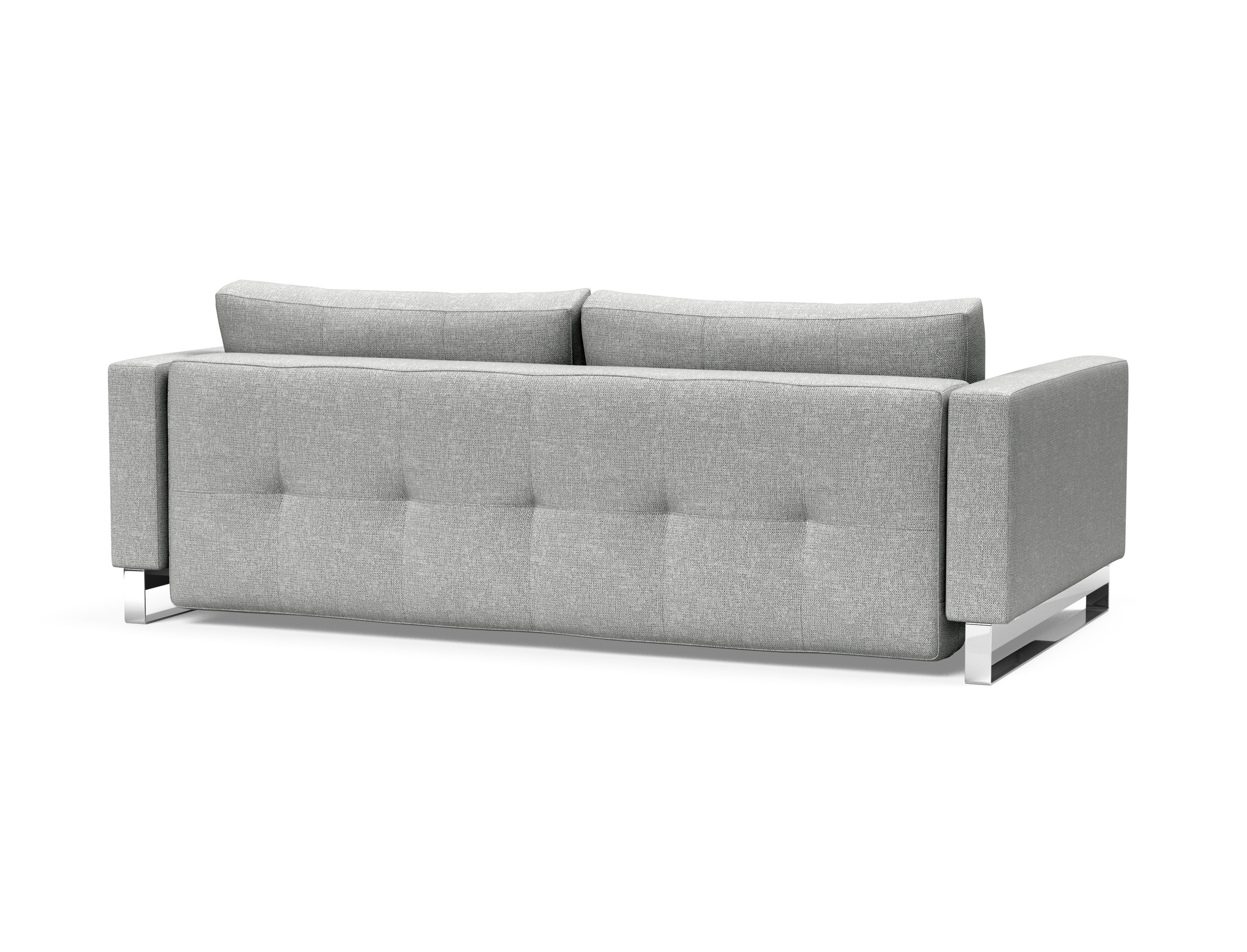 Cassius Deluxe Excess Lounger Fabric Sofa Bed w/Chrome Legs