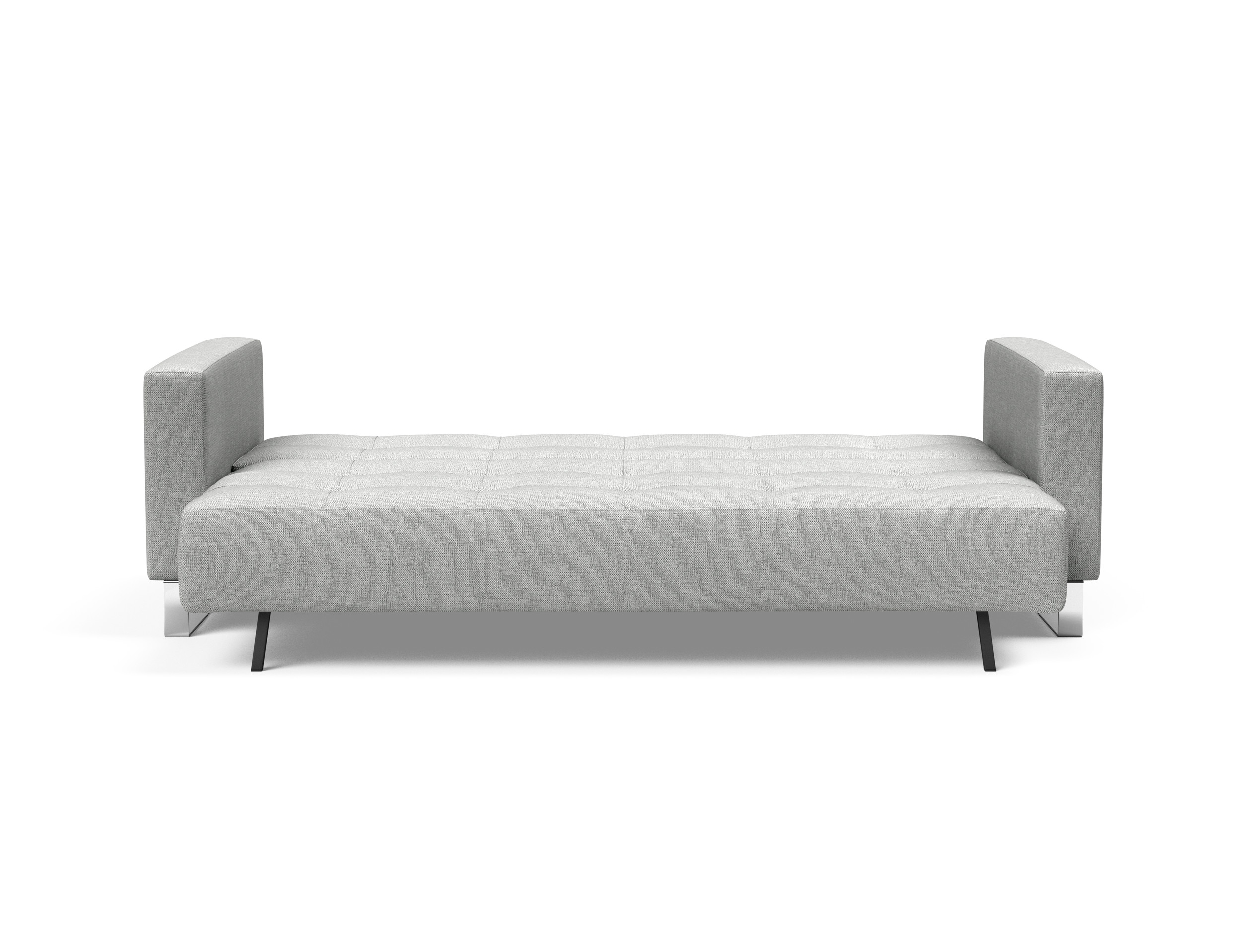 Cassius Deluxe Excess Lounger Fabric Sofa Bed w/Chrome Legs