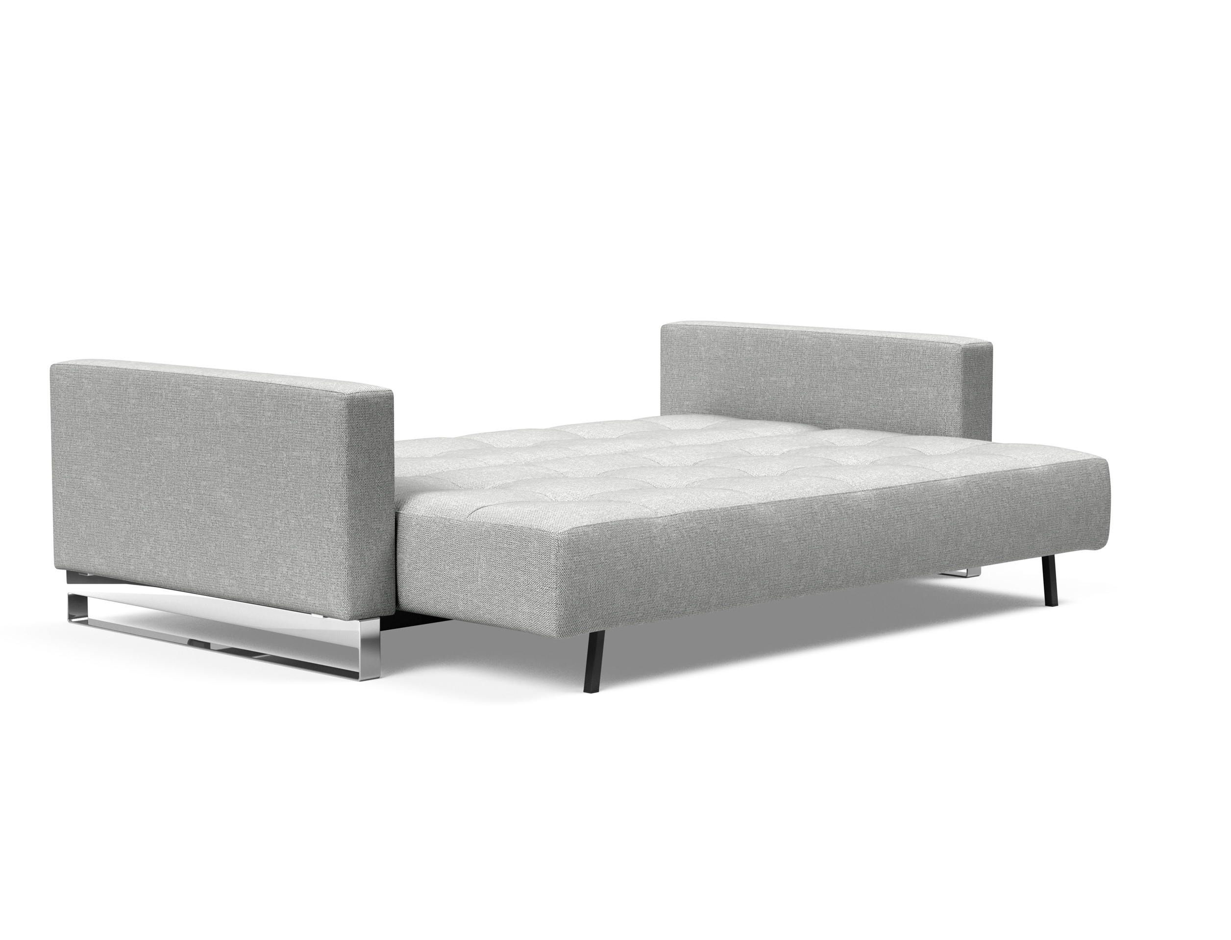 Cassius Deluxe Excess Lounger Fabric Sofa Bed w/Chrome Legs