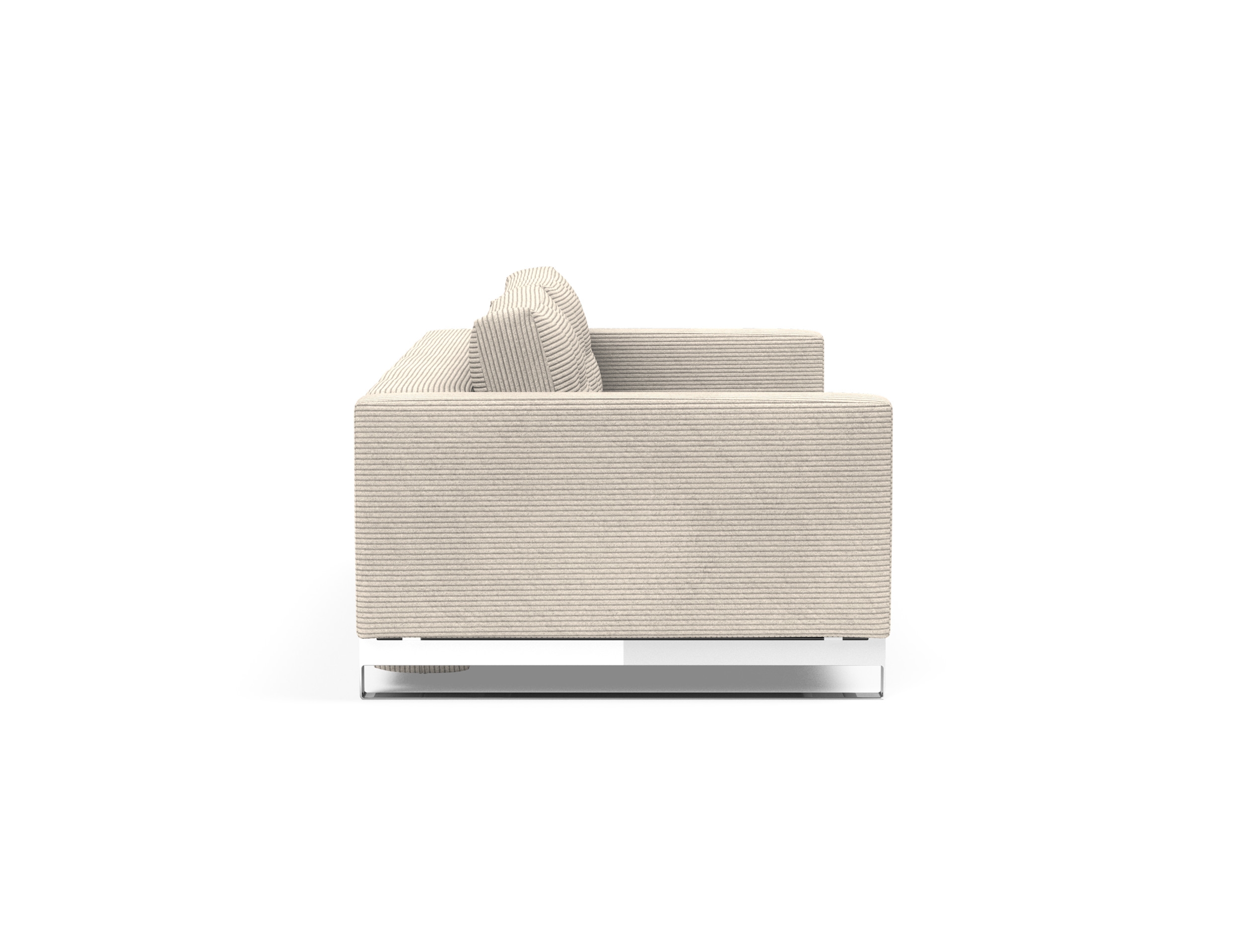 Cassius Deluxe Excess Lounger Fabric Sofa Bed w/Chrome Legs