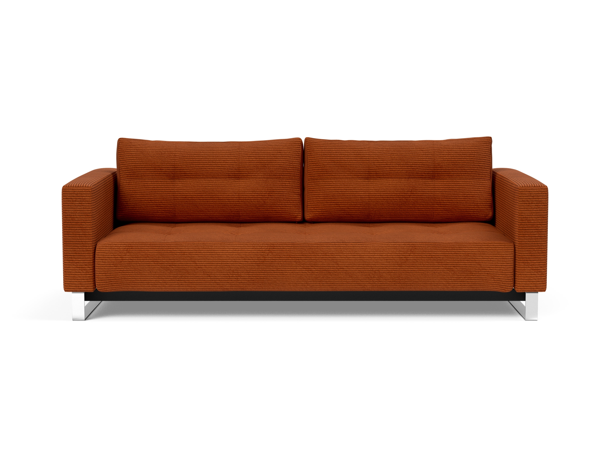 Cassius Deluxe Excess Lounger Fabric Sofa Bed w/Chrome Legs