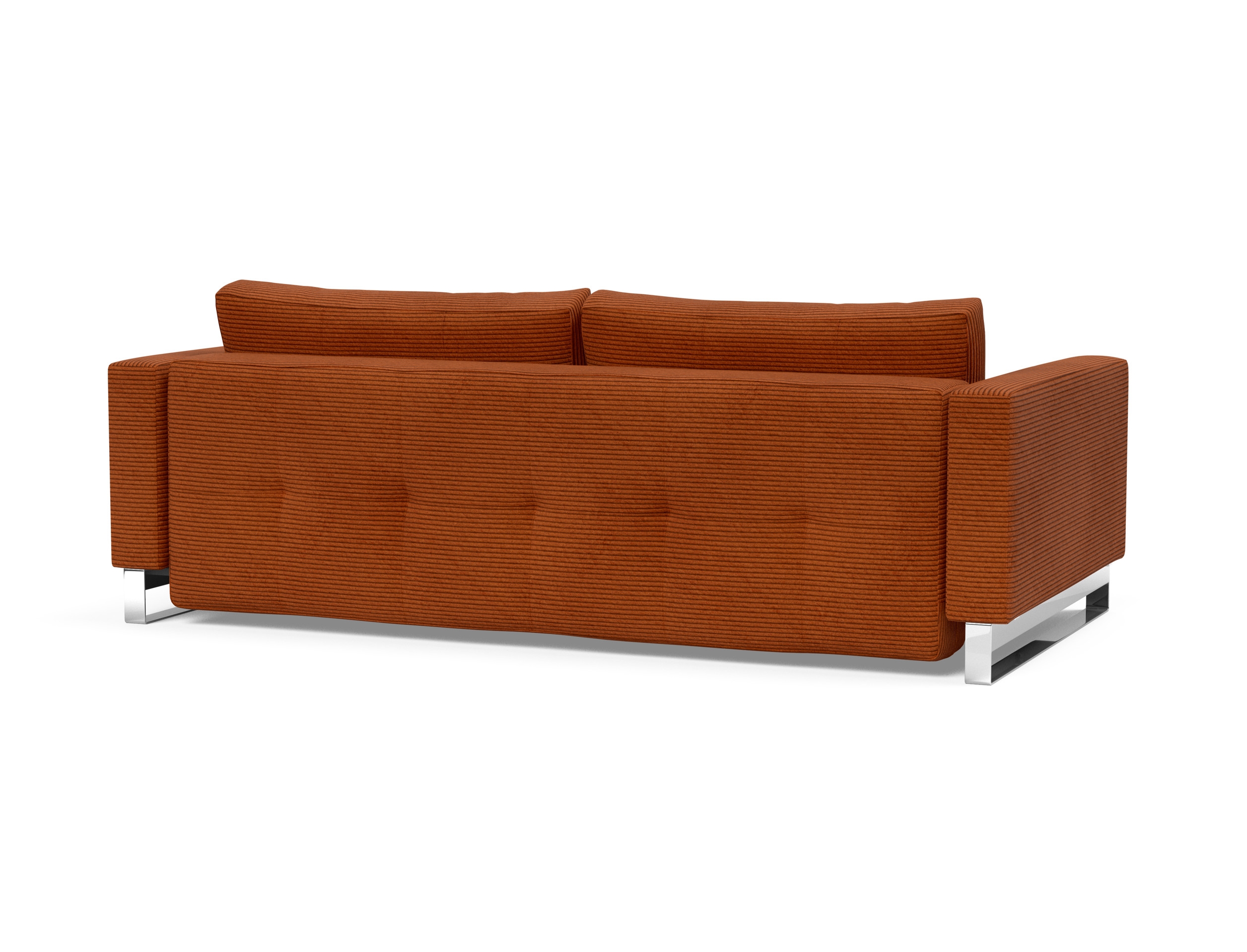 Cassius Deluxe Excess Lounger Fabric Sofa Bed w/Chrome Legs