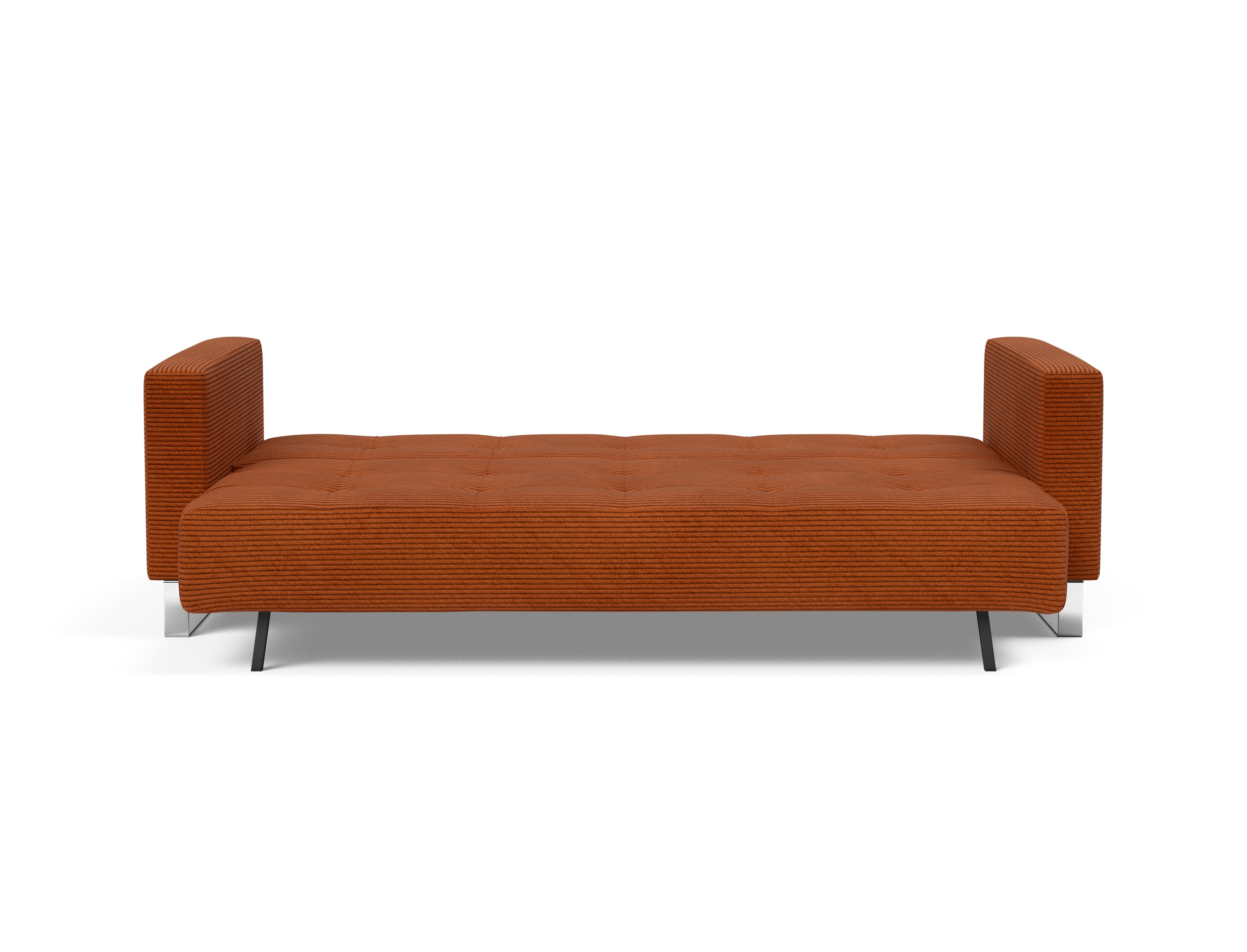 Cassius Deluxe Excess Lounger Fabric Sofa Bed w/Chrome Legs