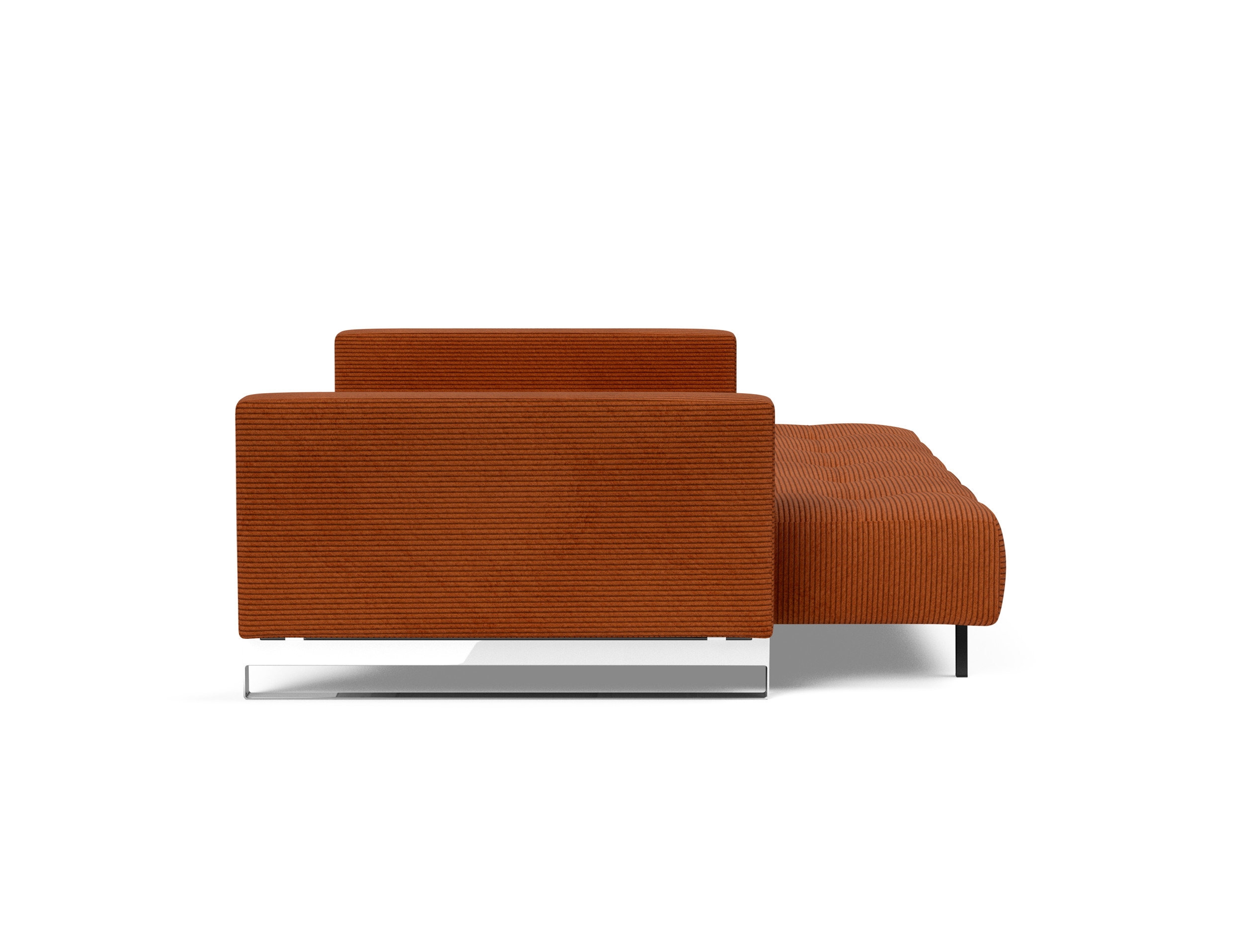 Cassius Deluxe Excess Lounger Fabric Sofa Bed w/Chrome Legs