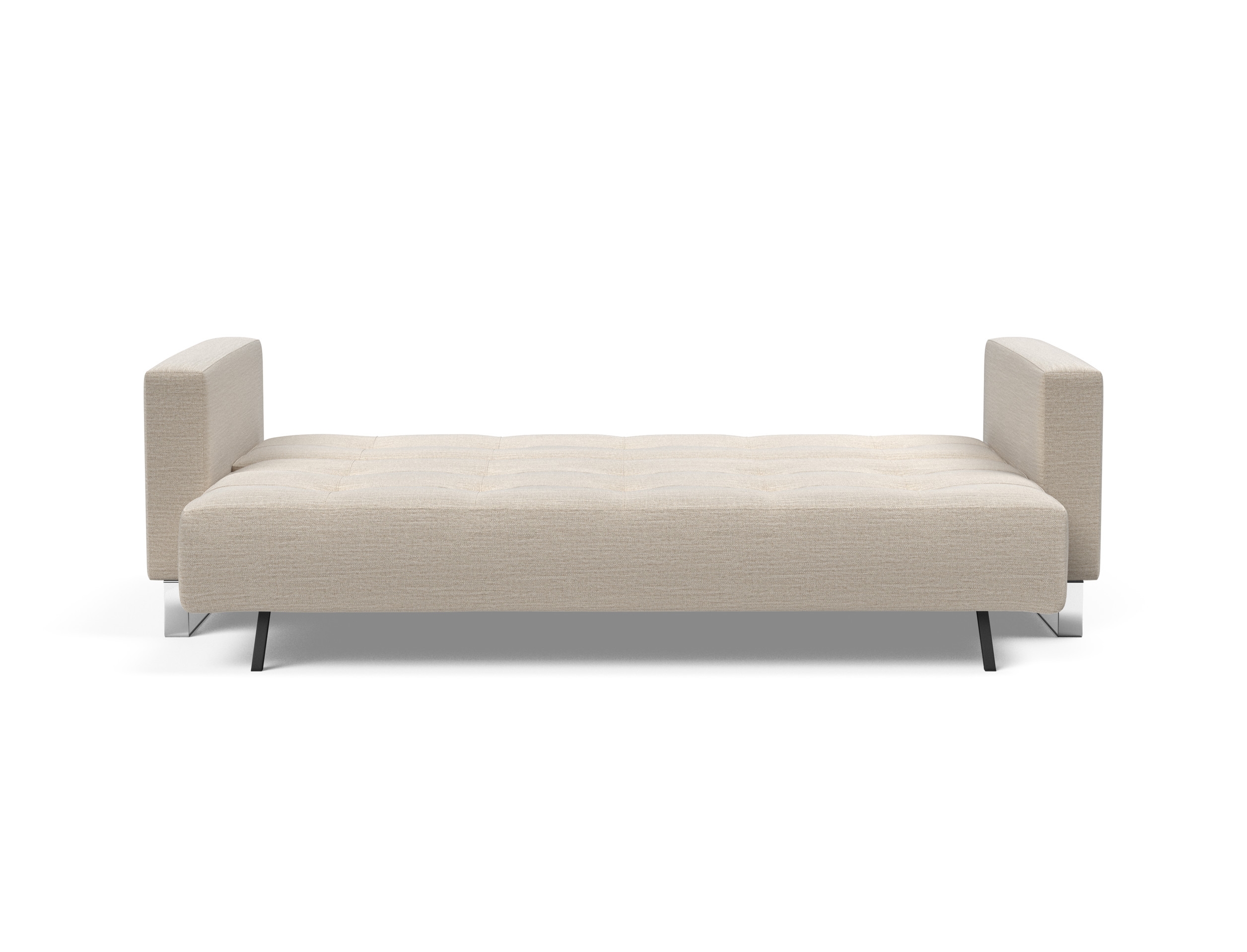 Cassius Deluxe Excess Lounger Fabric Sofa Bed w/Chrome Legs