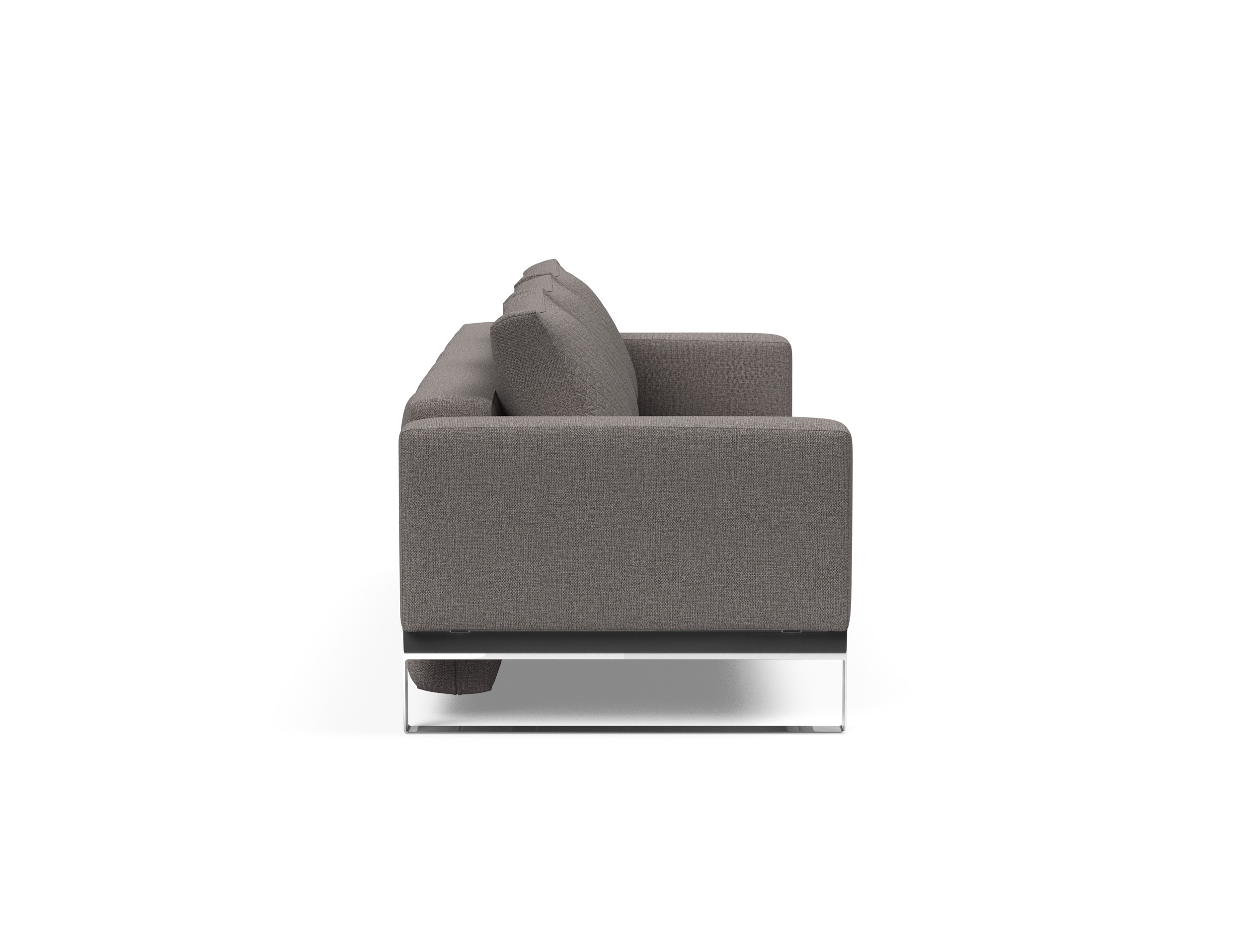 Cassius Quilt Fabric Sofa Bed w/Chrome Legs