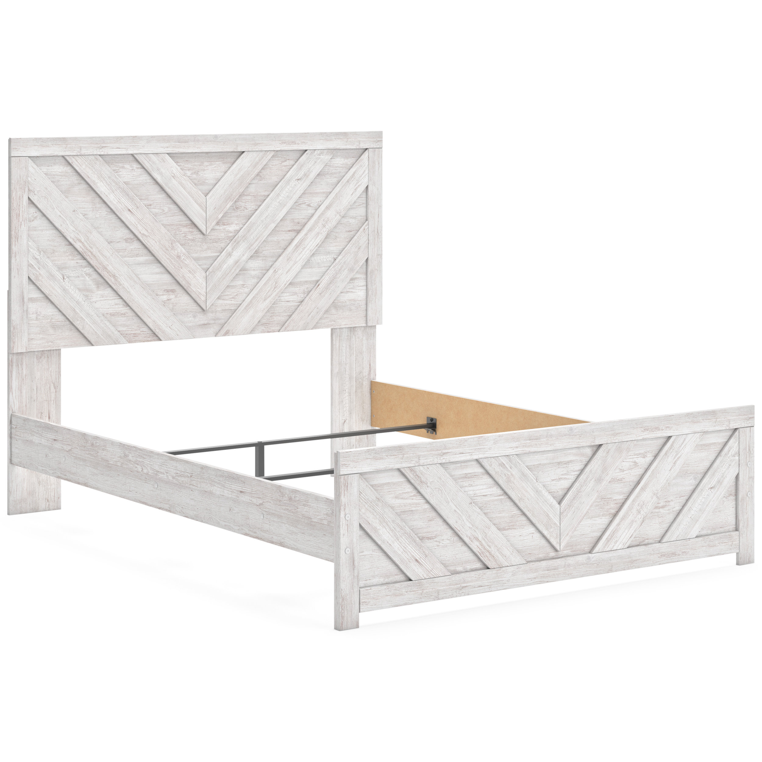 Cayboni MDF/Wood Veneer Panel Bedroom Set