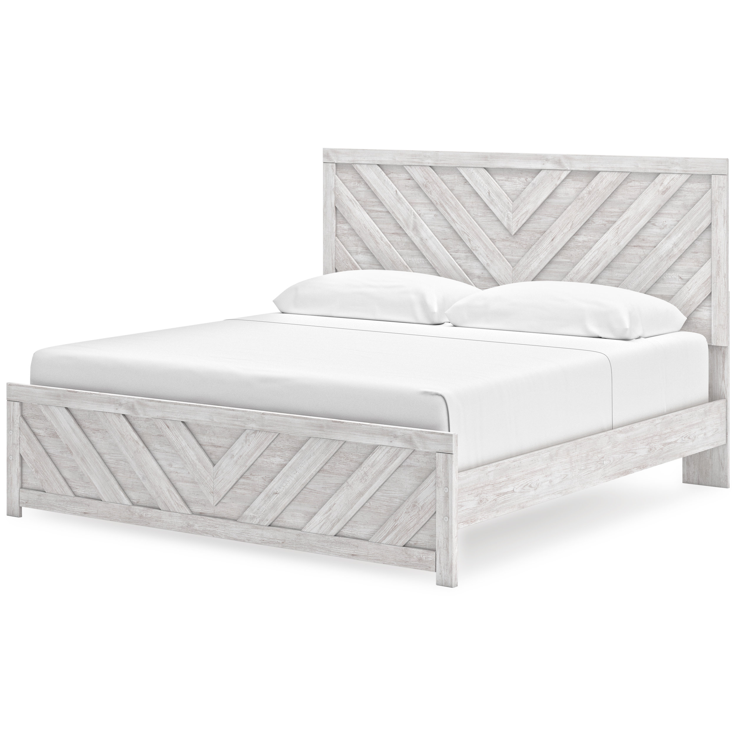 Cayboni MDF/Wood Veneer Panel Bedroom Set