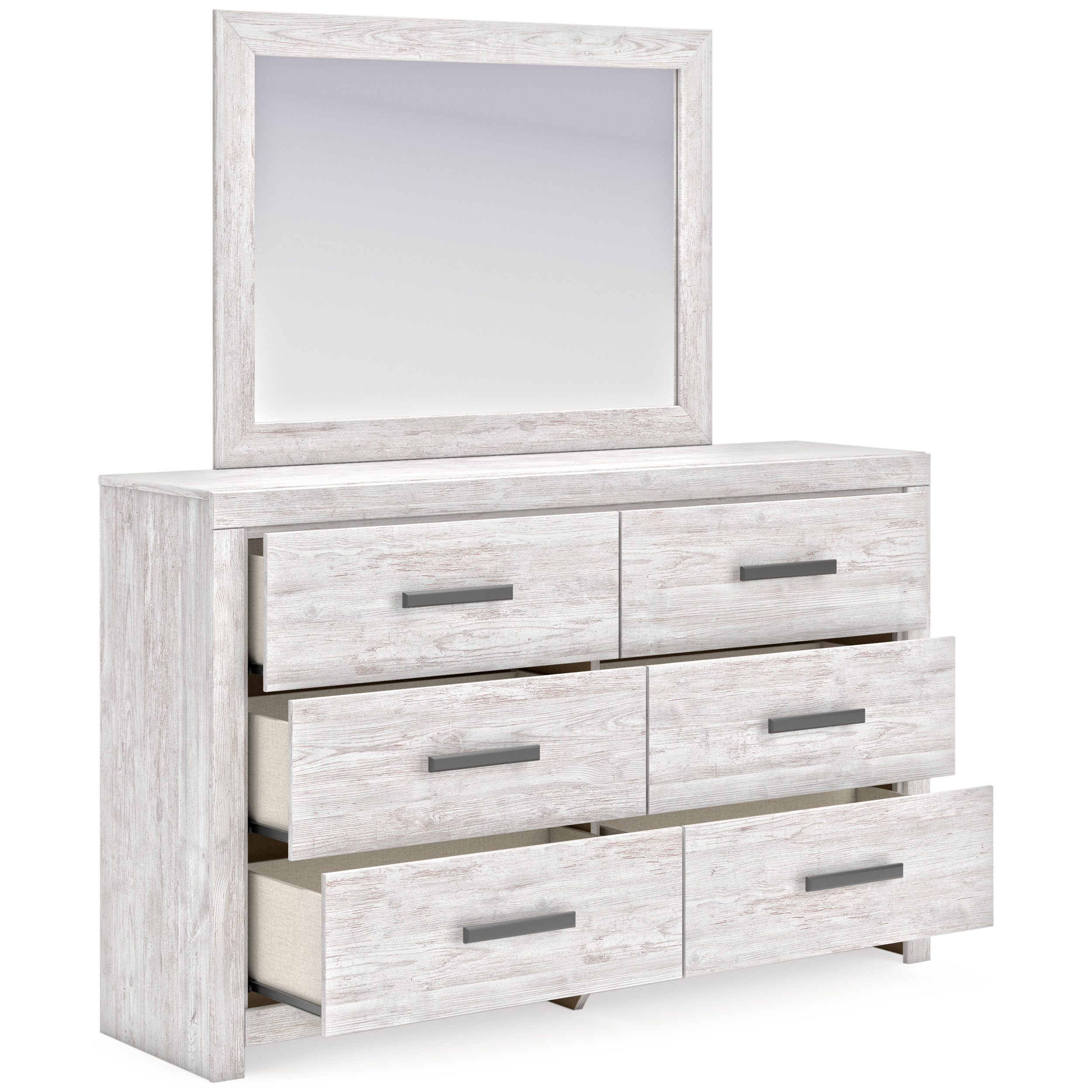 Cayboni MDF/Wood Veneer Panel Bedroom Set