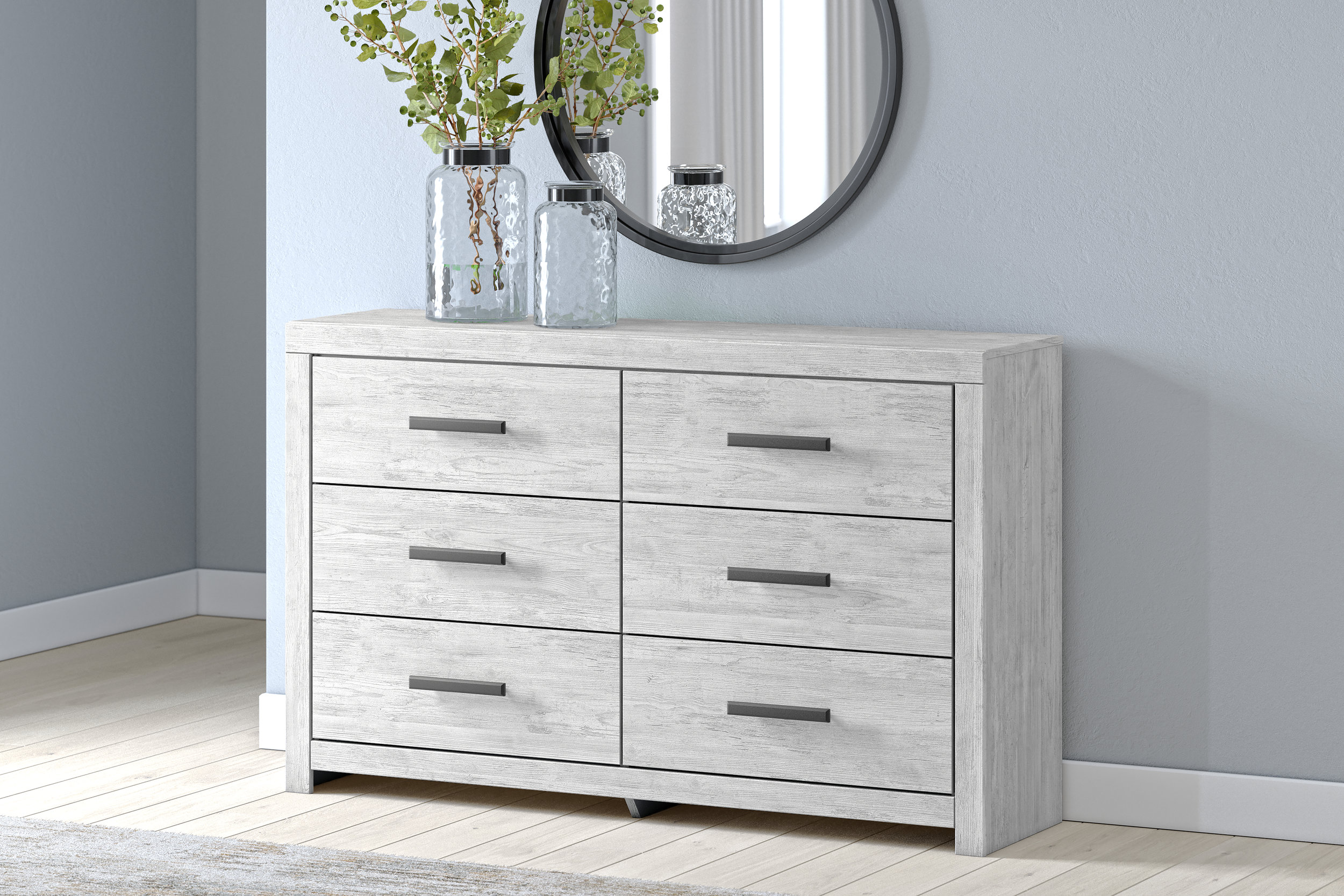 Cayboni MDF/Wood Veneer Panel Bedroom Set