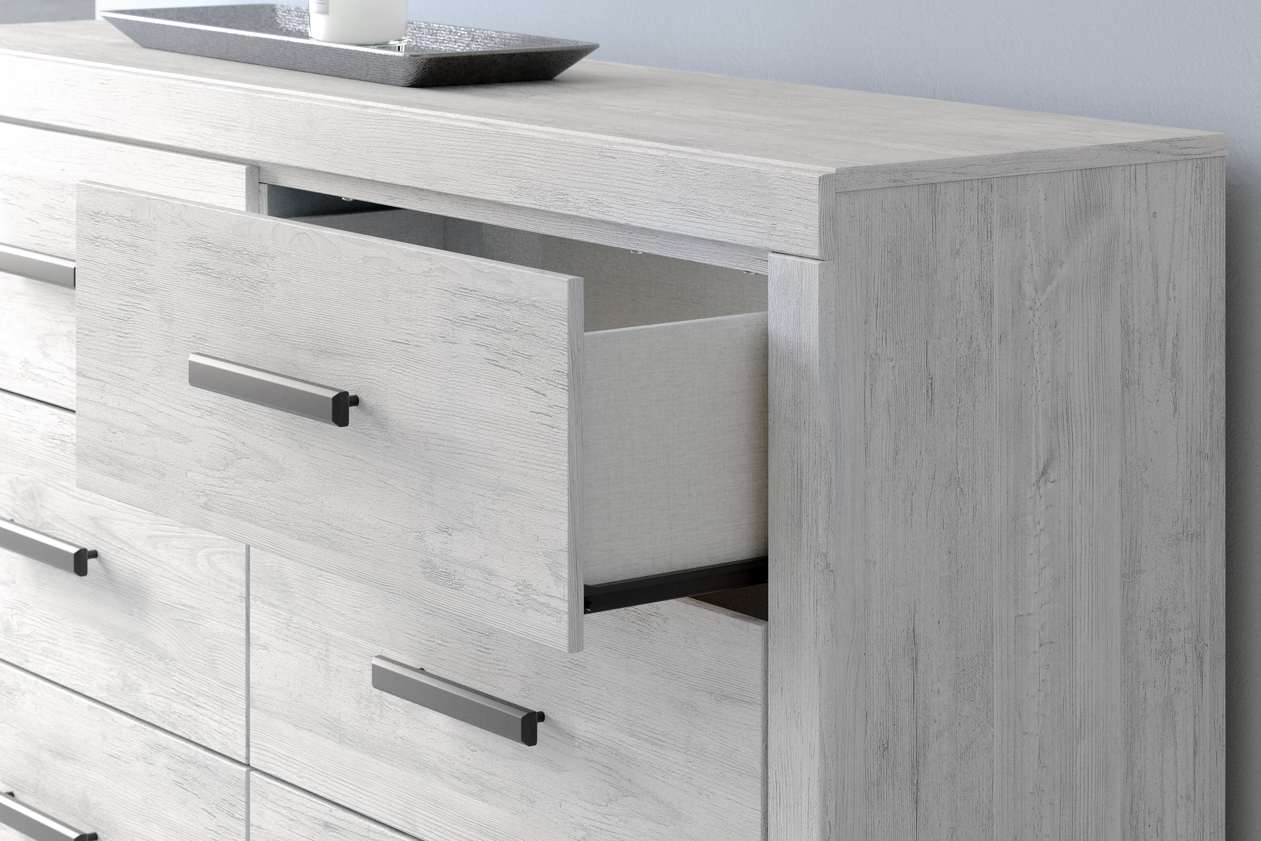Cayboni MDF/Wood Veneer Panel Bedroom Set